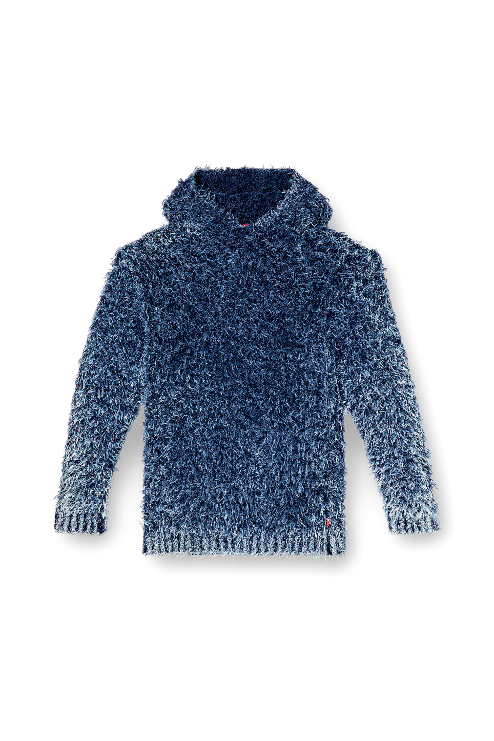 Diesel - K-DAVE, Sweat-shirt à capuche en maille texturée Homme in Bleu - 2