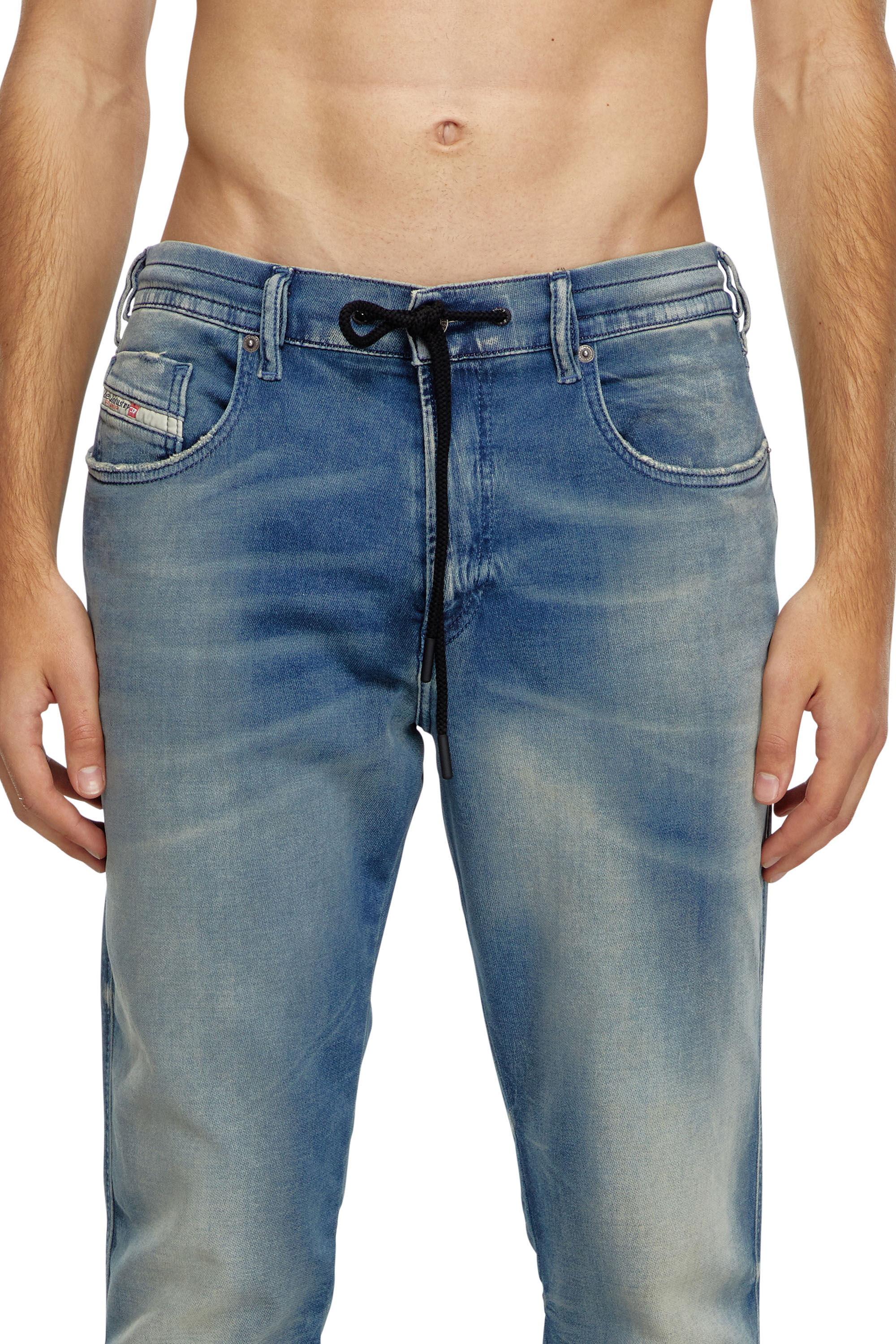 Diesel - Homme Slim 2060 D-Strukt Joggjeans® 068MG, Bleu moyen - Image 5