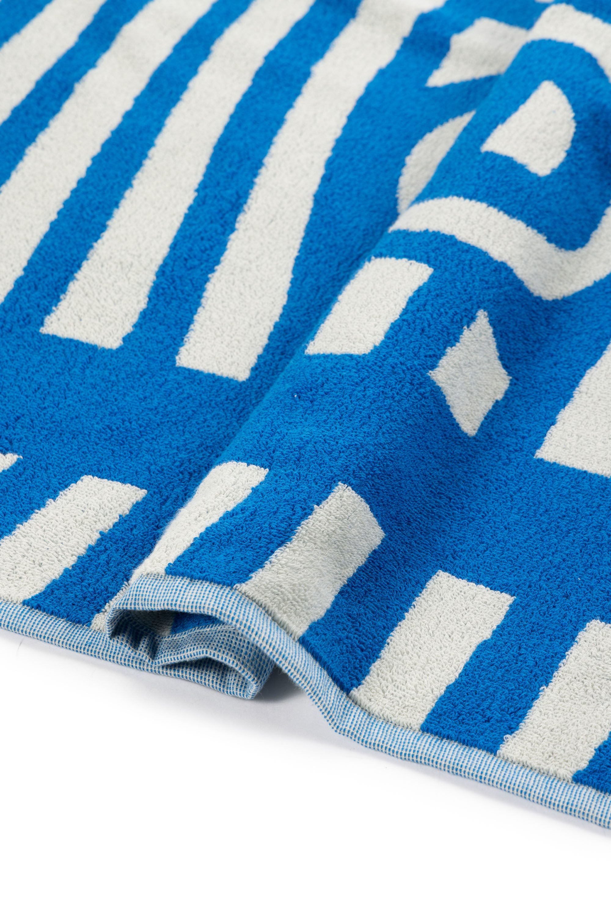 Diesel - 1018164 STRIPES GREY/BLUE TOWEL, Serviette &eacute;ponge 100x180 cm Mixte in Bleu - 3
