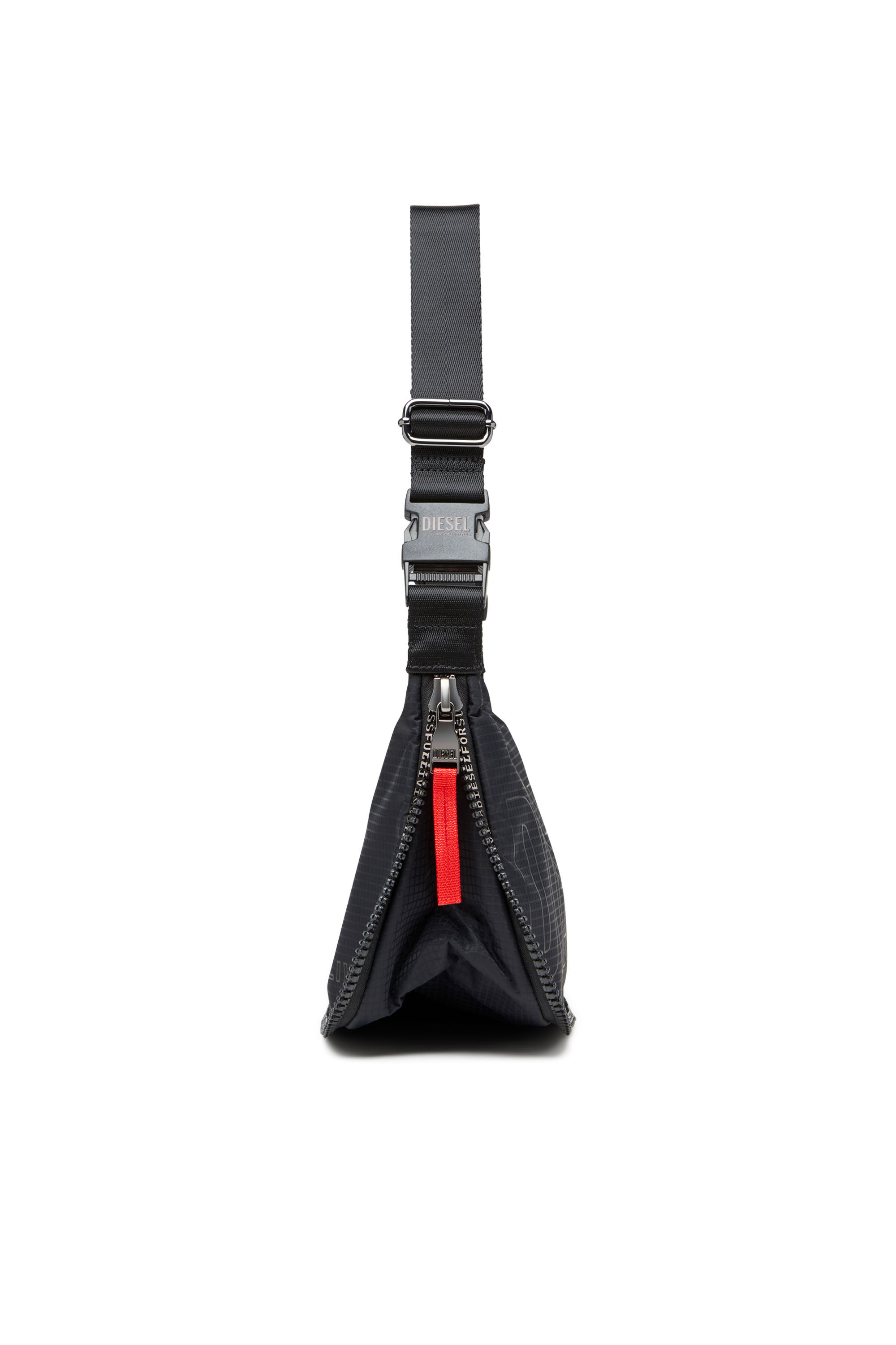 Diesel - ZIP-D CROSSBODY BAG X, Zip-D X-Sac à bandoulière utility extensible Mixte in Noir - 4