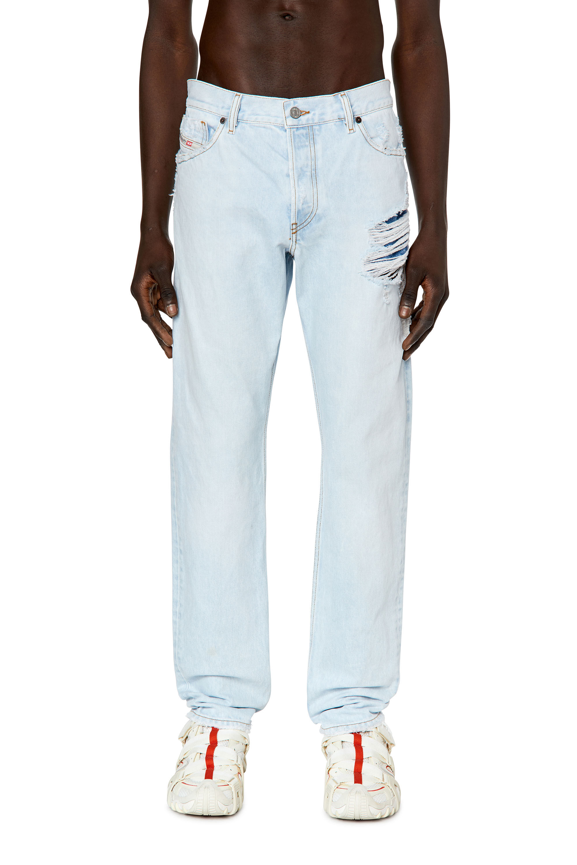 Diesel - 1995 D-Sark 007M6 Straight Jeans, Light Blue - Image 3