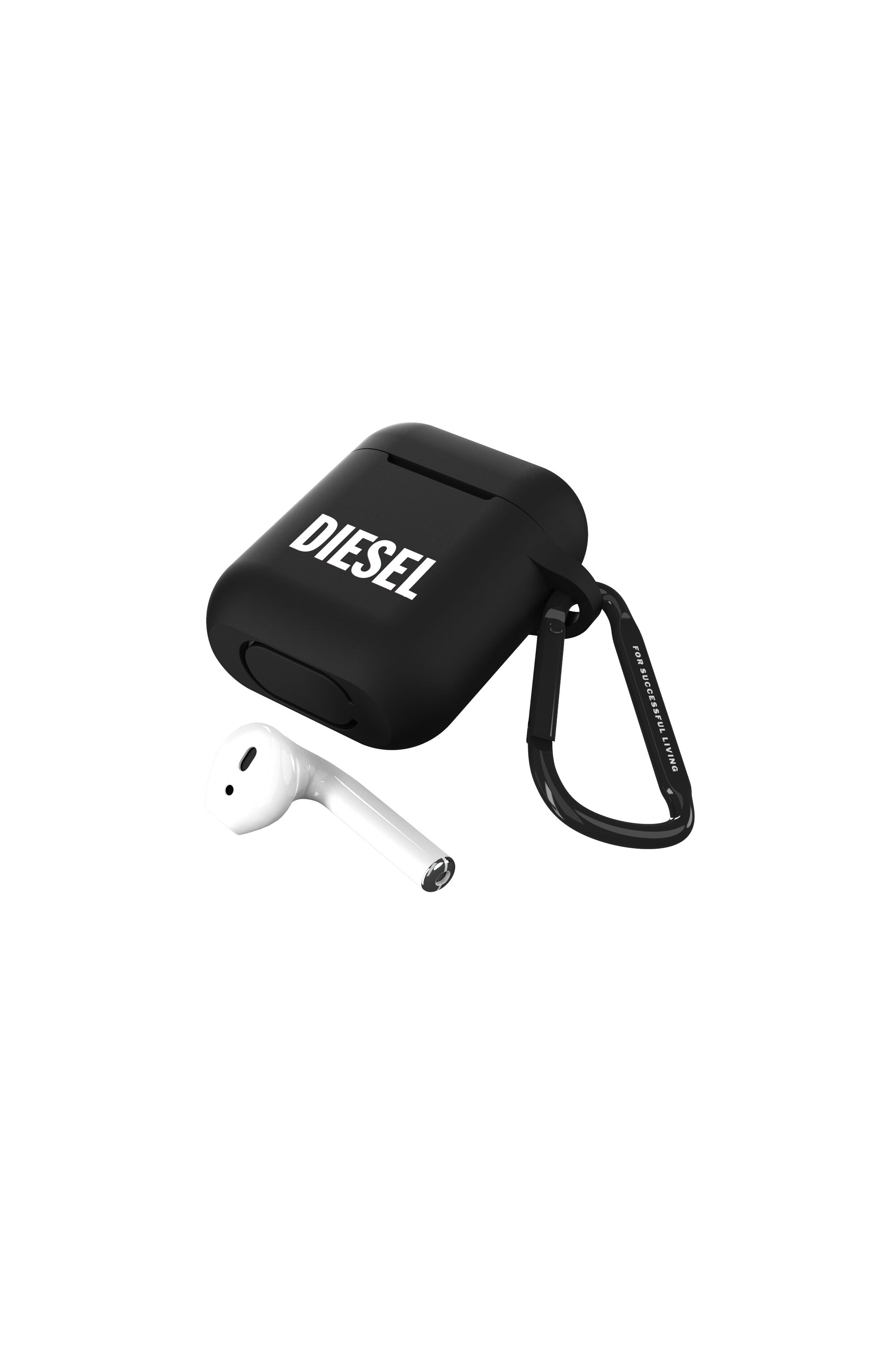 Diesel - 45830 AIRPOD CASE, Étui en silicone pour AirPods Mixte in Noir - 4