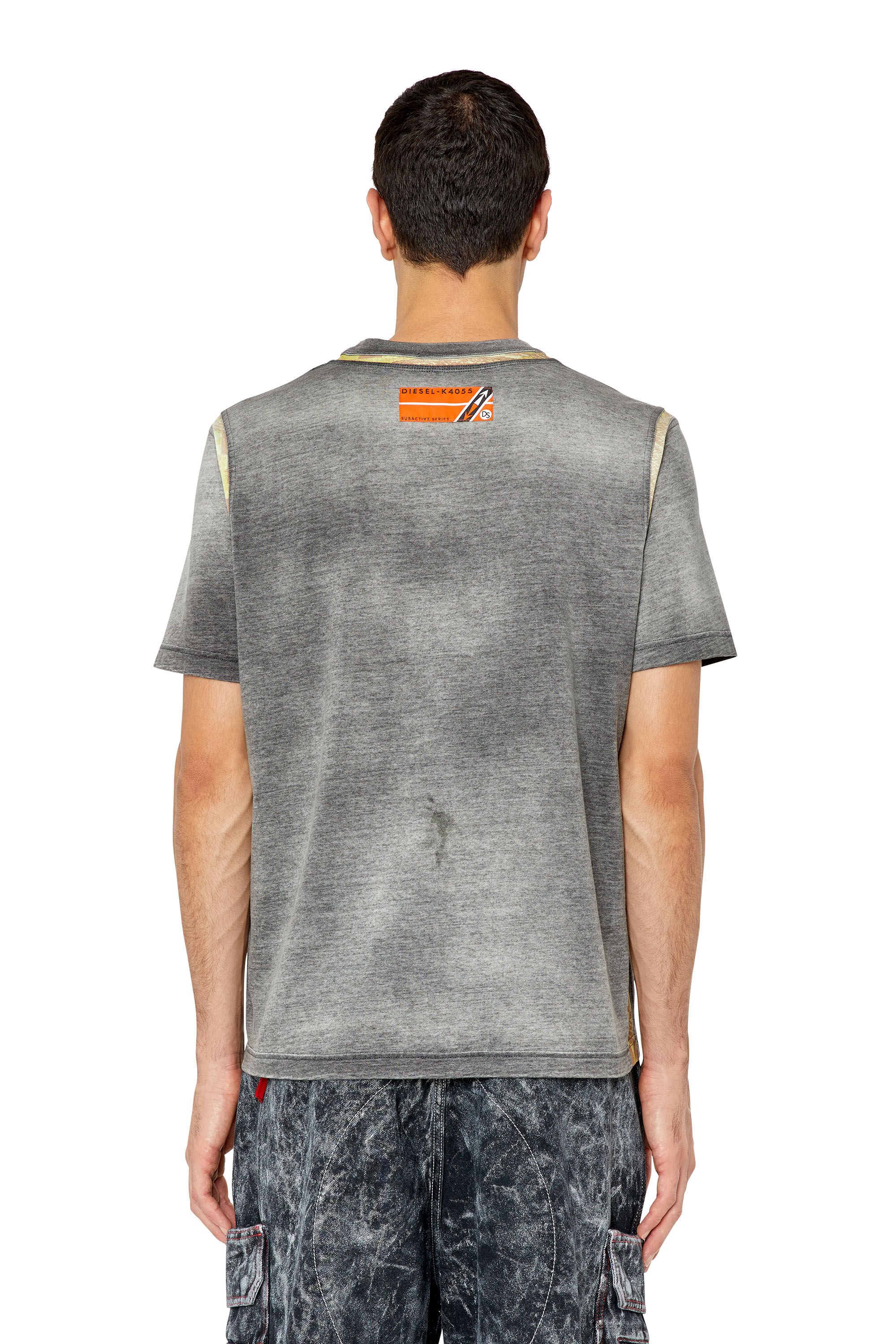 Diesel - T-JUSTINDI, Grey - Image 4