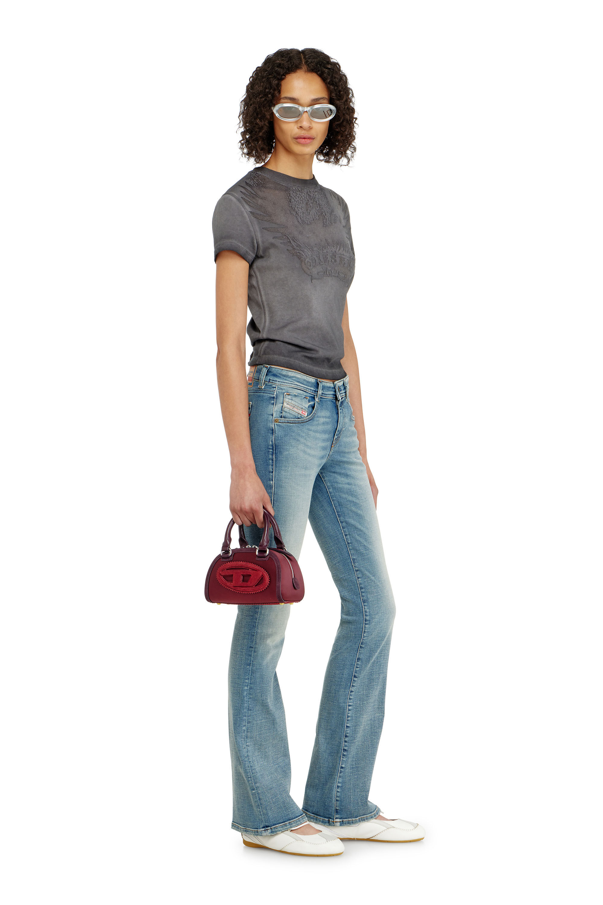 Diesel - Bootcut Jeans 1969 D-Ebbey 09P42 Femme, Bleu Clair - Image 1