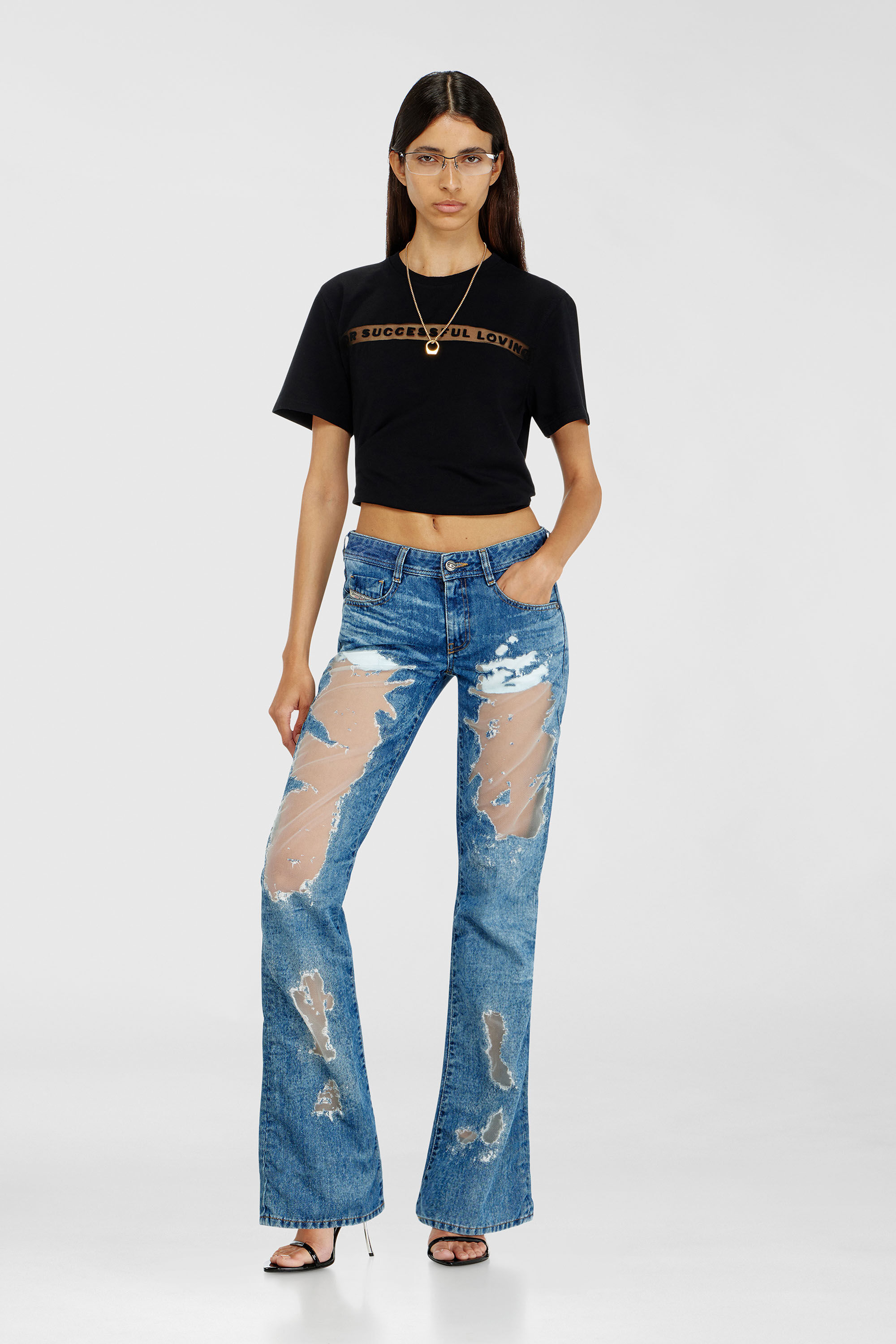 Diesel - PR-T-NOTS-CHI-R, T-shirt avec logo For Successful Loving Mixte in Noir - 6