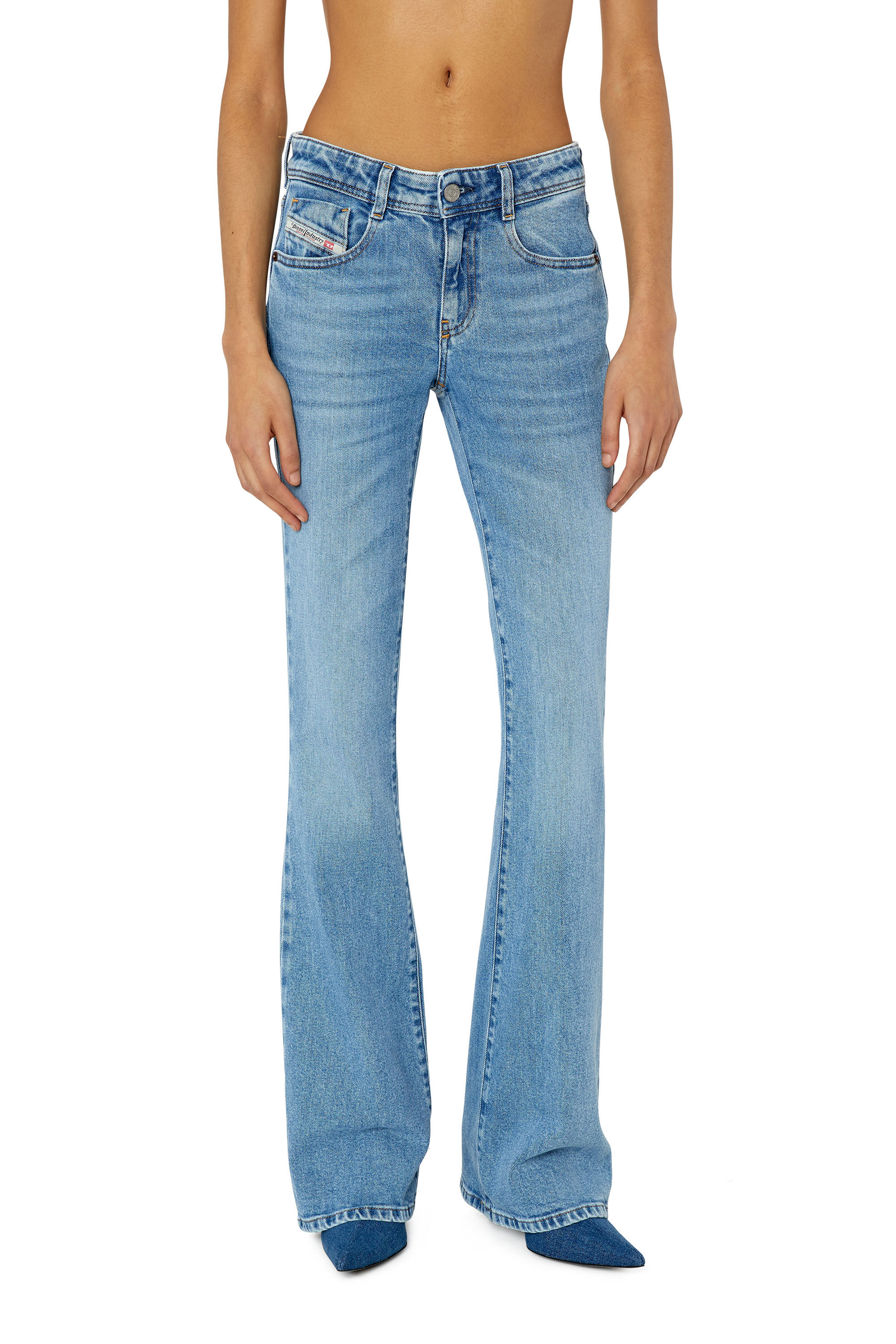 Diesel - 1969 D-Ebbey 9B92L Bootcut and Flare Jeans, Light Blue - Image 3