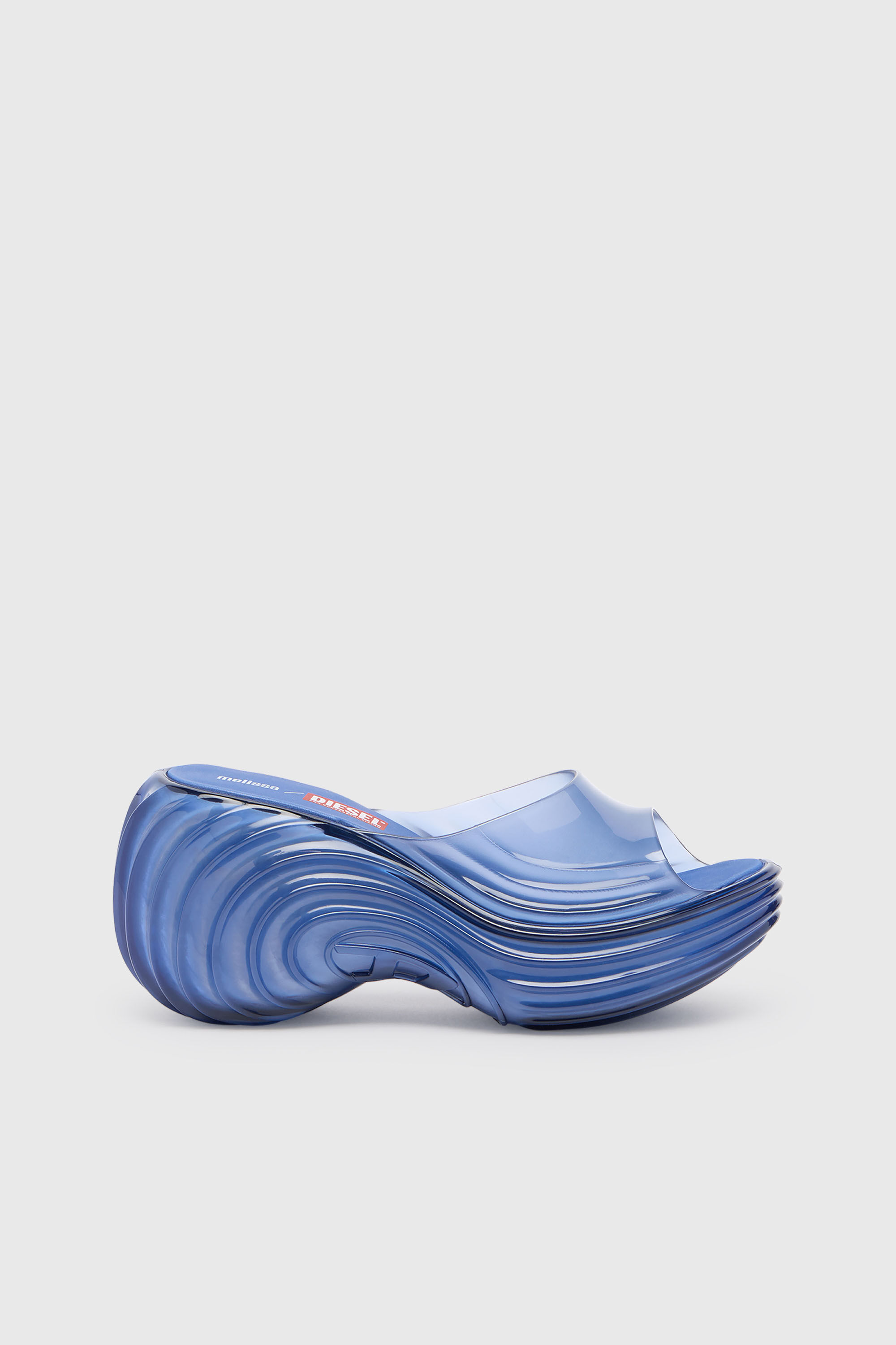 Diesel - MELISSA QUANTUM PLATFORM, Mule &agrave; plateforme en Melflex&reg; Femme in Bleu - 1