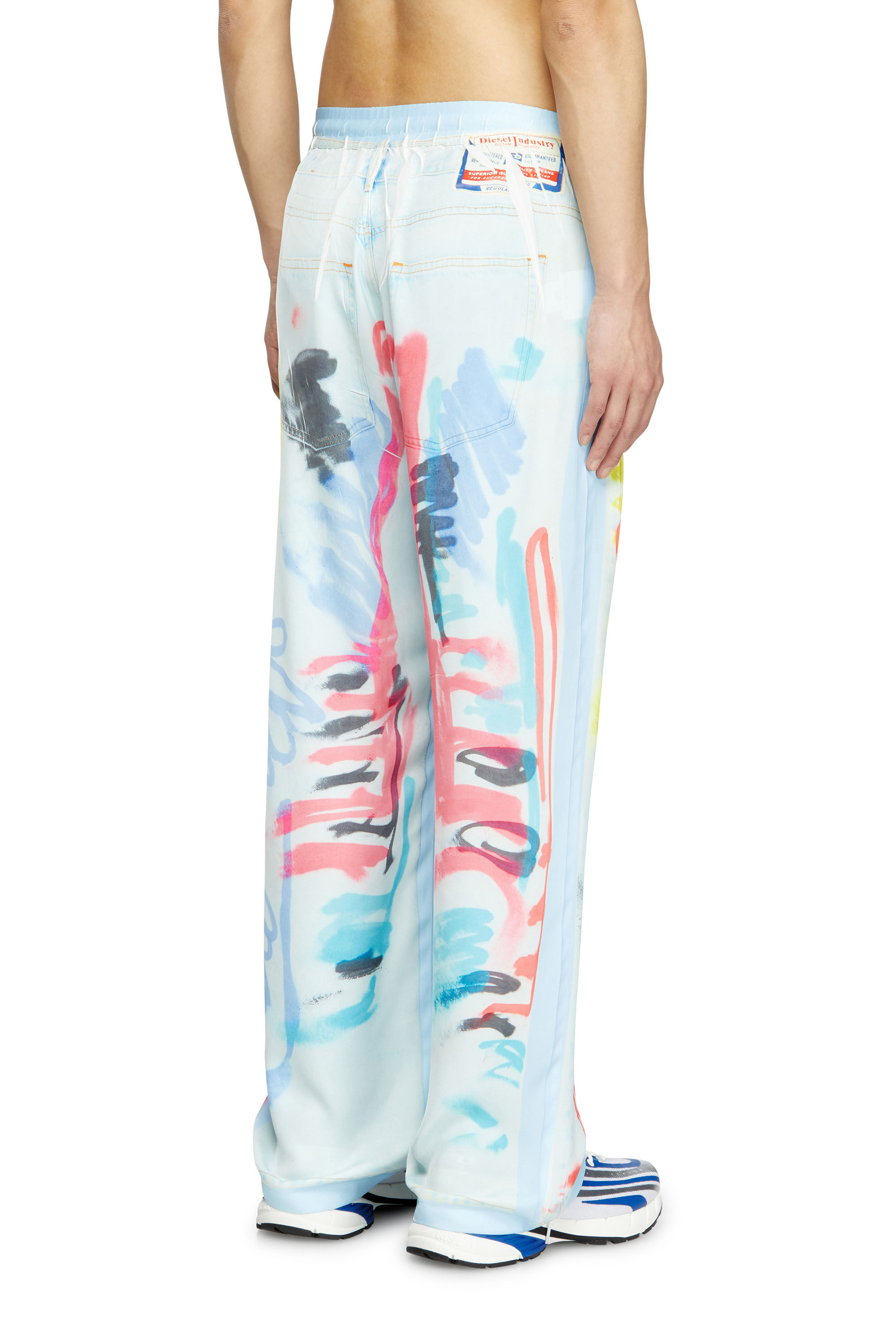 Diesel - P-AFTER-GRAFFITI-AFR, Pantalon avec fit relaxed et imprimé graffiti Mixte in Polychrome - 4