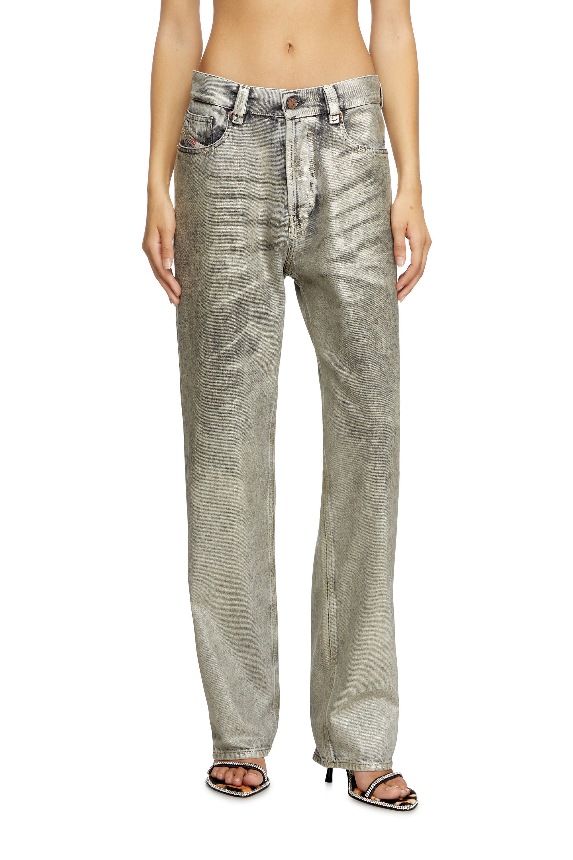 デニム・ジーパン DIESEL Woman Jeans Grey A1734409L79 02 Women's Regular Jeans | Light Grey | Diesel 1988 D-Ark