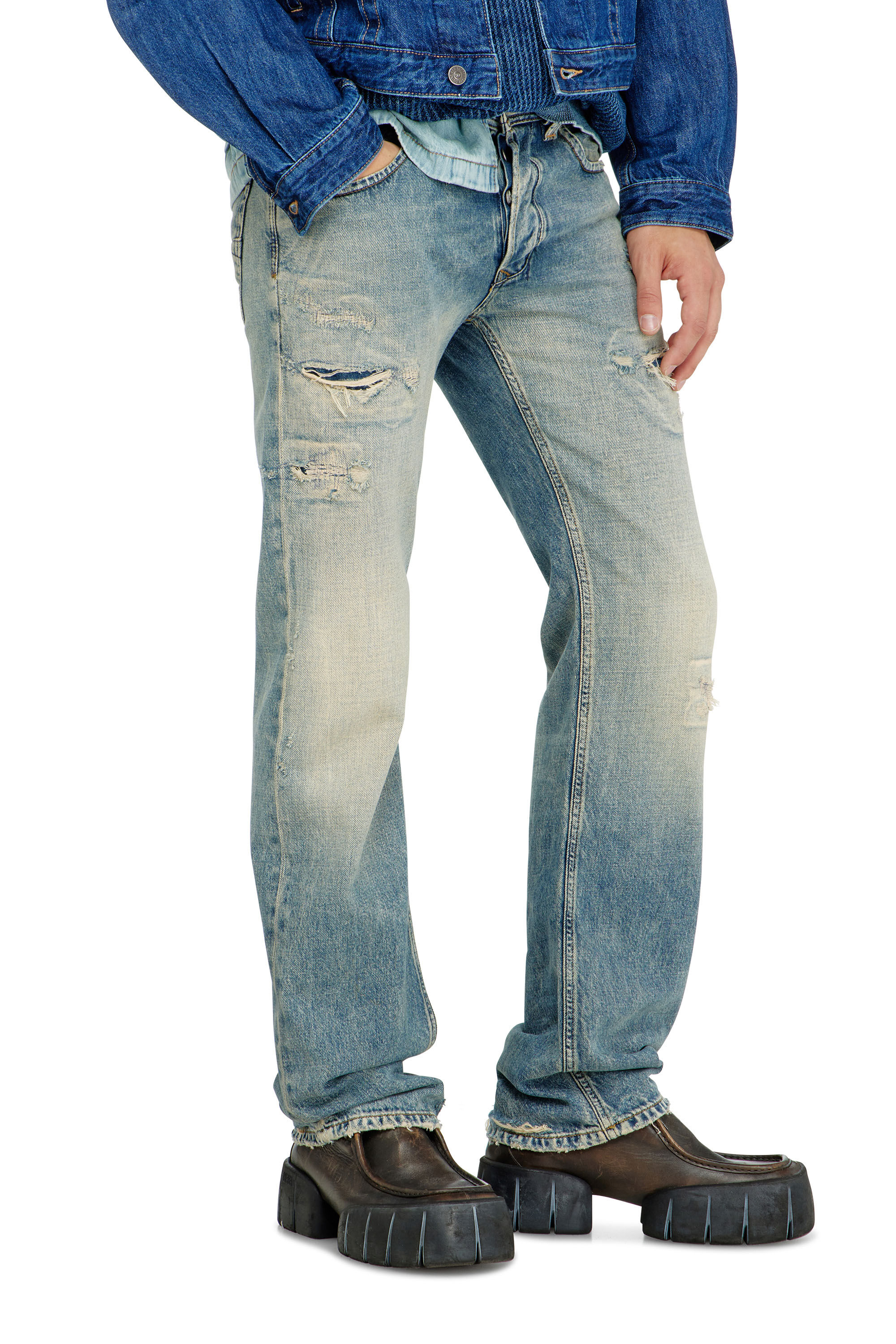 Diesel - Regular Jeans 1985 Larkee 09P62 Homme, Bleu moyen - Image 7