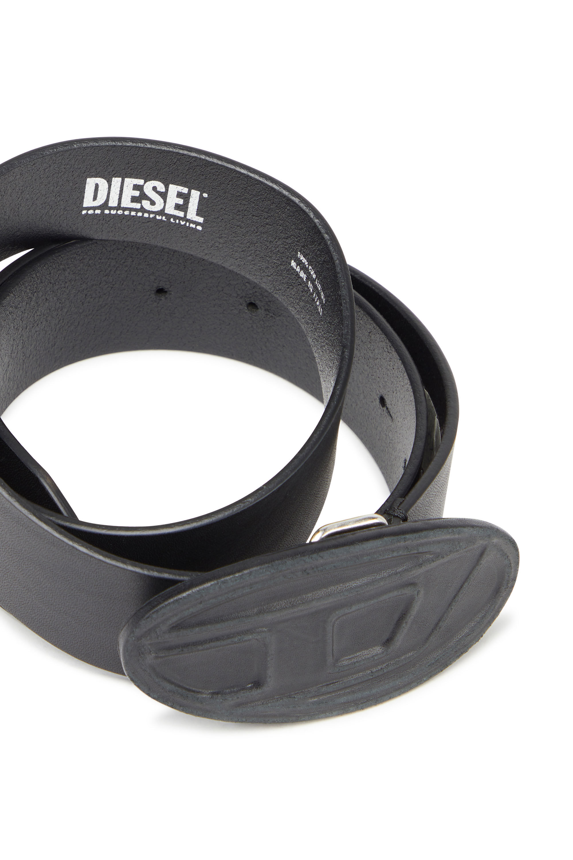 B 1DR SCRATCH Homme Ceinture en cuir avec boucle D en cuir Diesel