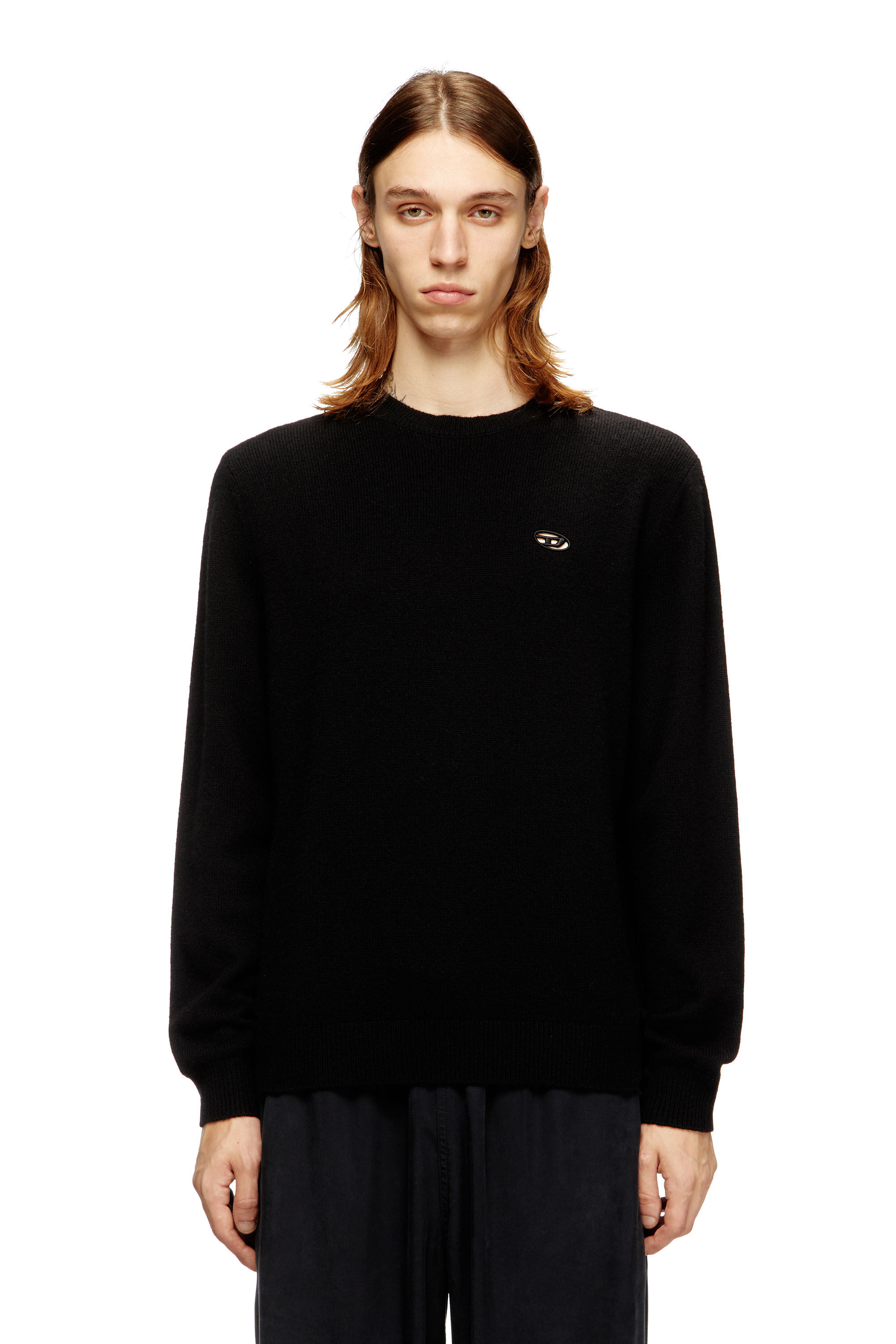 Diesel - K-ARGOL, Pull en laine et cachemire Homme in Noir - 3