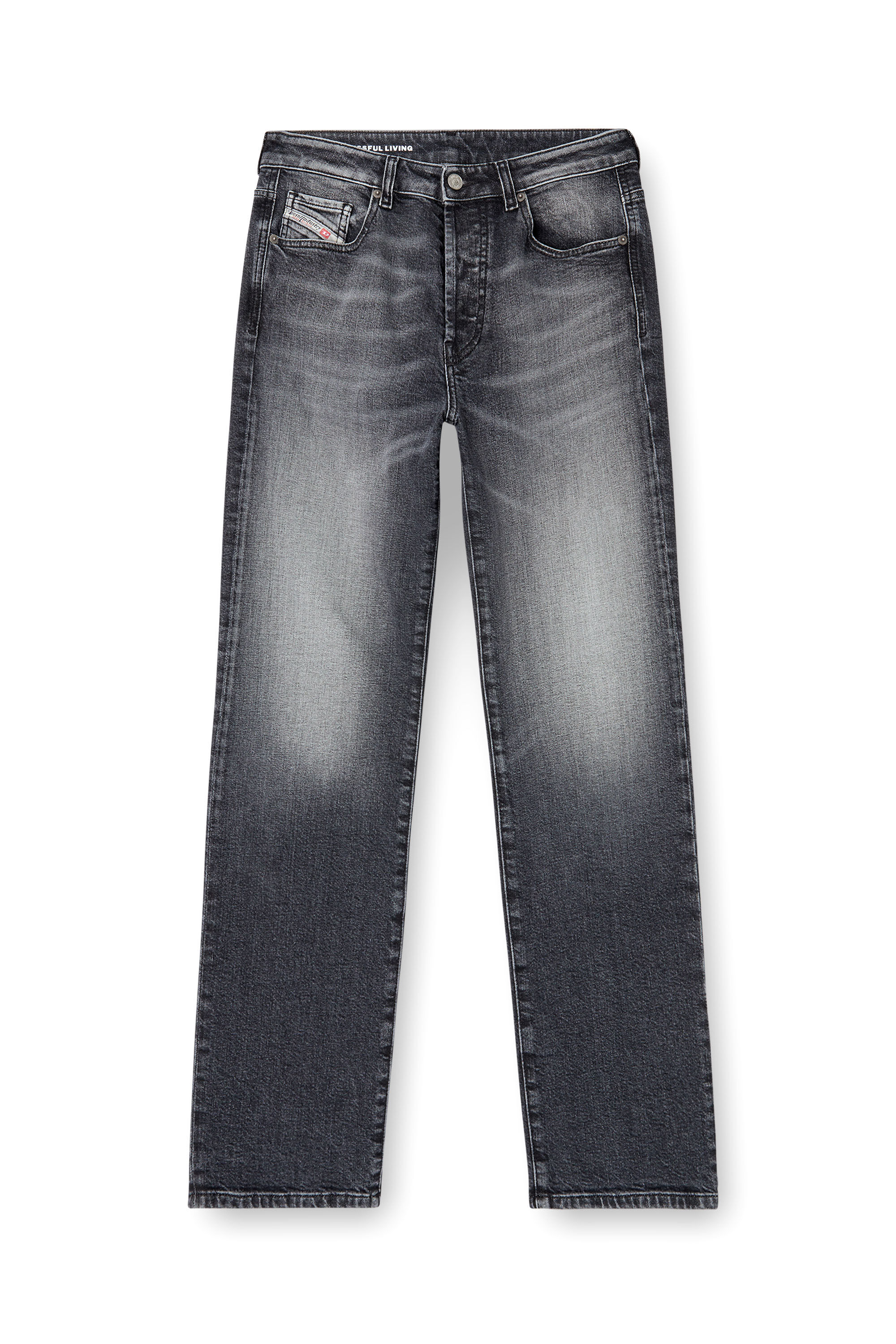 Diesel - Regular Jeans 1989 D-Mine 09L53 Femme, Noir/Gris foncé - Image 2