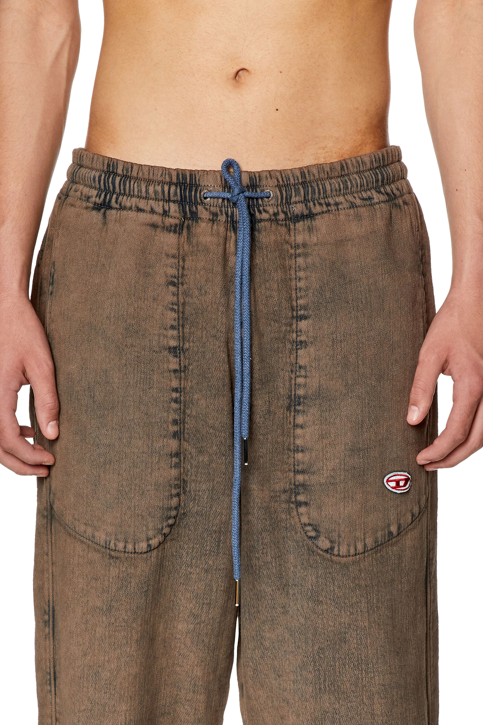Diesel - Straight D-Martians Track Denim 09H04, Light Brown - Image 5