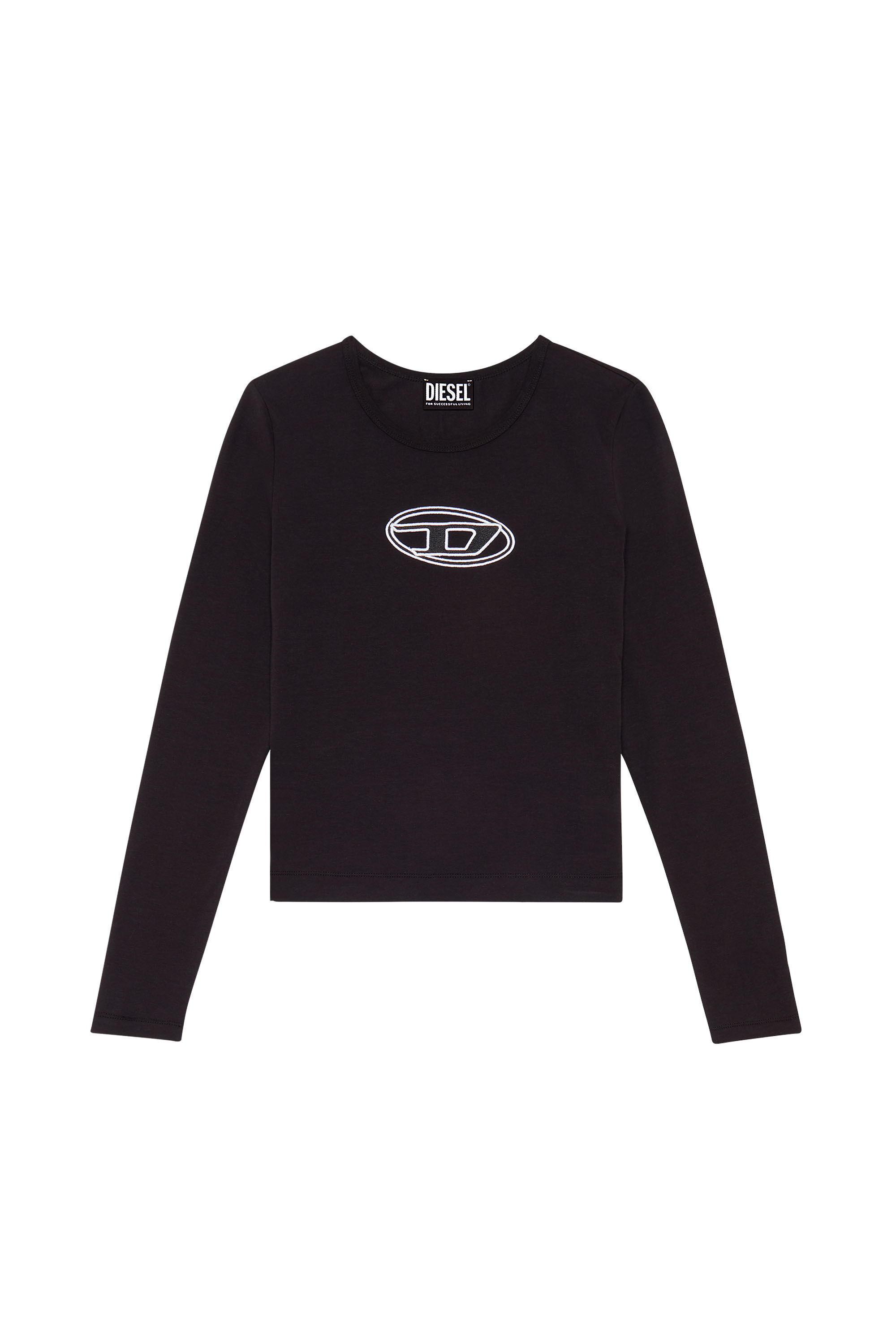 【タグ付き】DIESEL T-Angie-Ls ロングTシャツ T-ANGIE-LS 長袖TシャツトップスDロゴ｜ブラック｜ウィメンズ