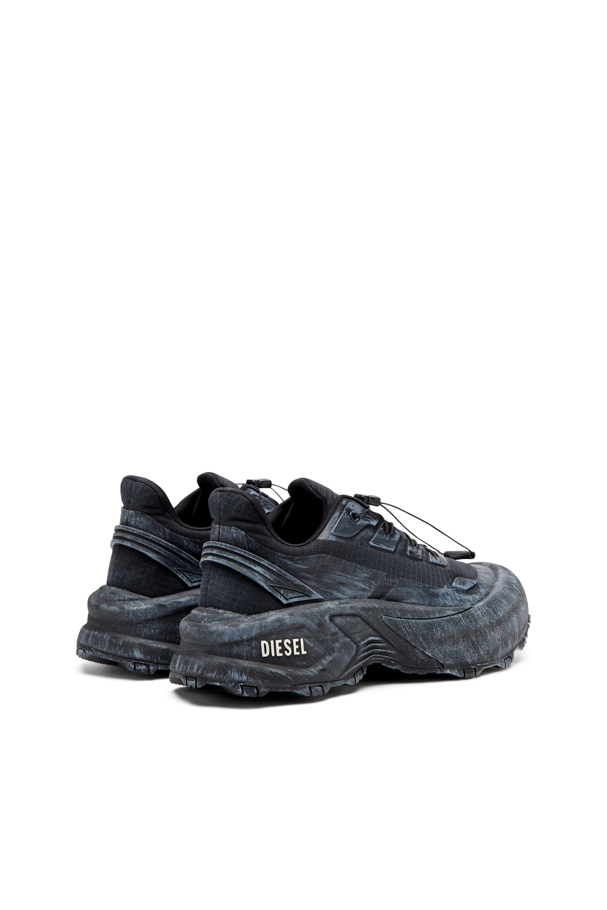 新作【DIESEL×TIMBERLAND】Cage sneaker Men's D-Cage Runner-Sneakers in TPU-trimmed ripstop | Black