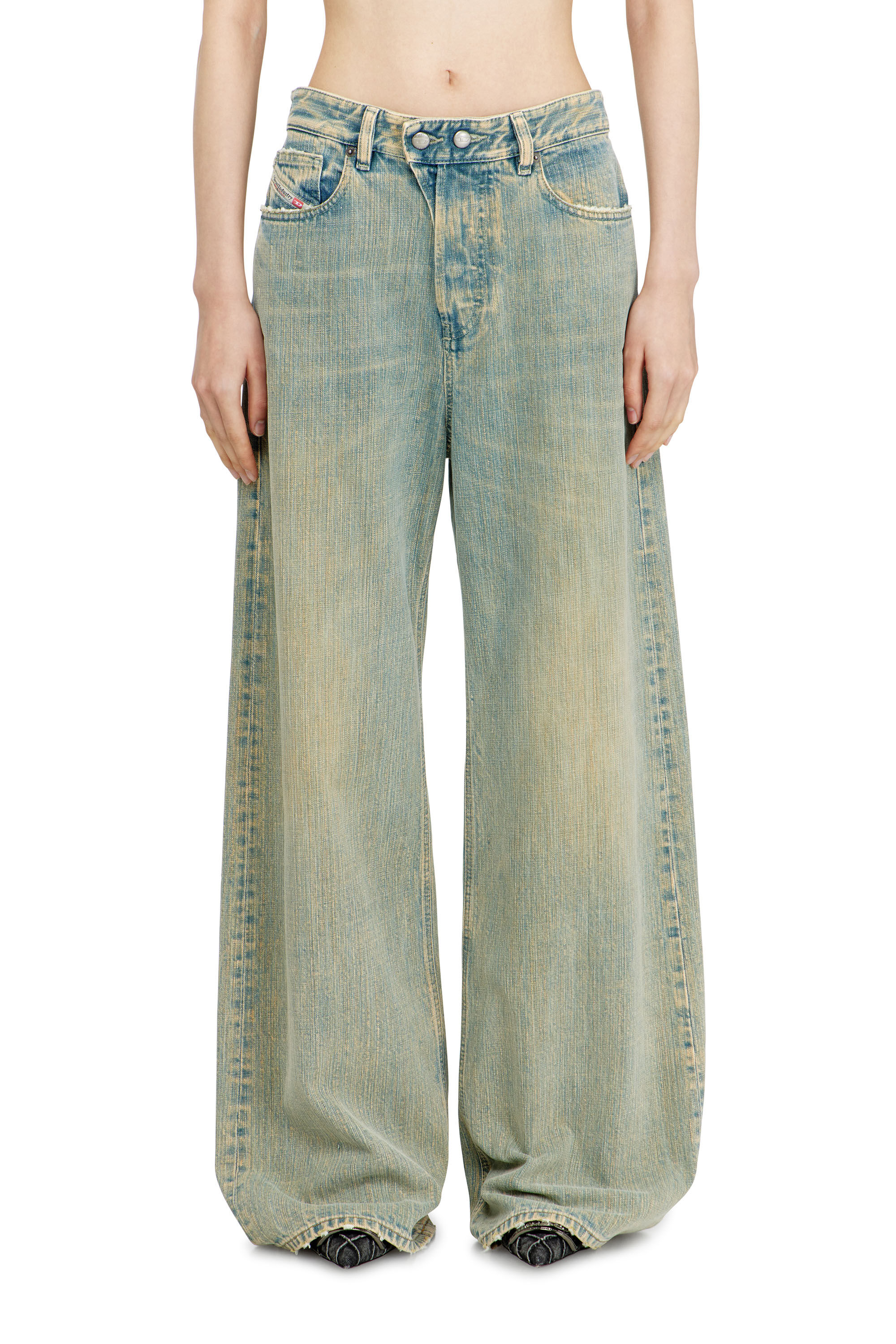 Diesel - Relaxed Jeans 1996 D-Sire 007CY Femme, Bleu moyen - Image 3