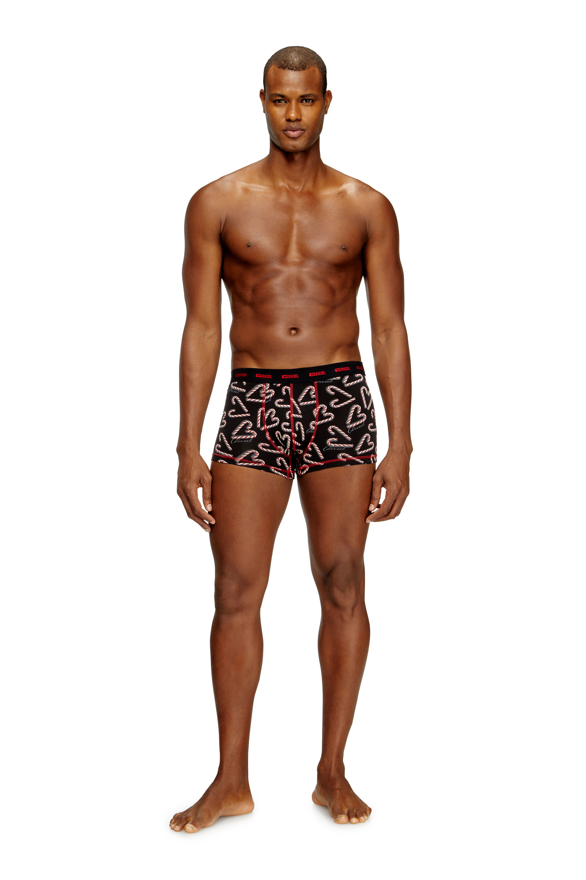 Diesel - DAMIEN-GFT-UTLT-3PACK, Lot de trois boxers en coton stretch Homme in Polychrome - 1