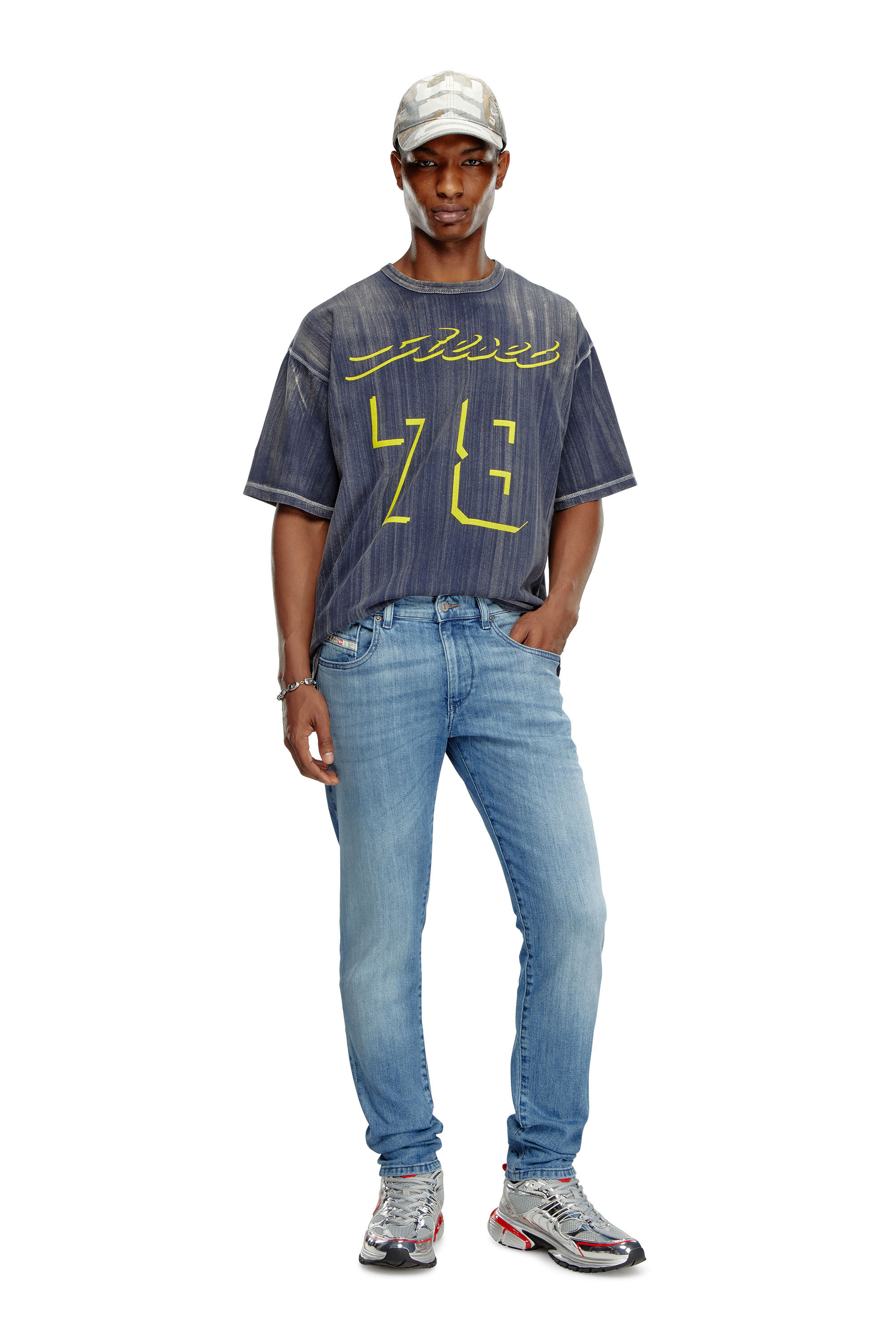 Diesel - Slim Jeans 2019 D-Strukt 0GRDI, Bleu Clair - Image 1