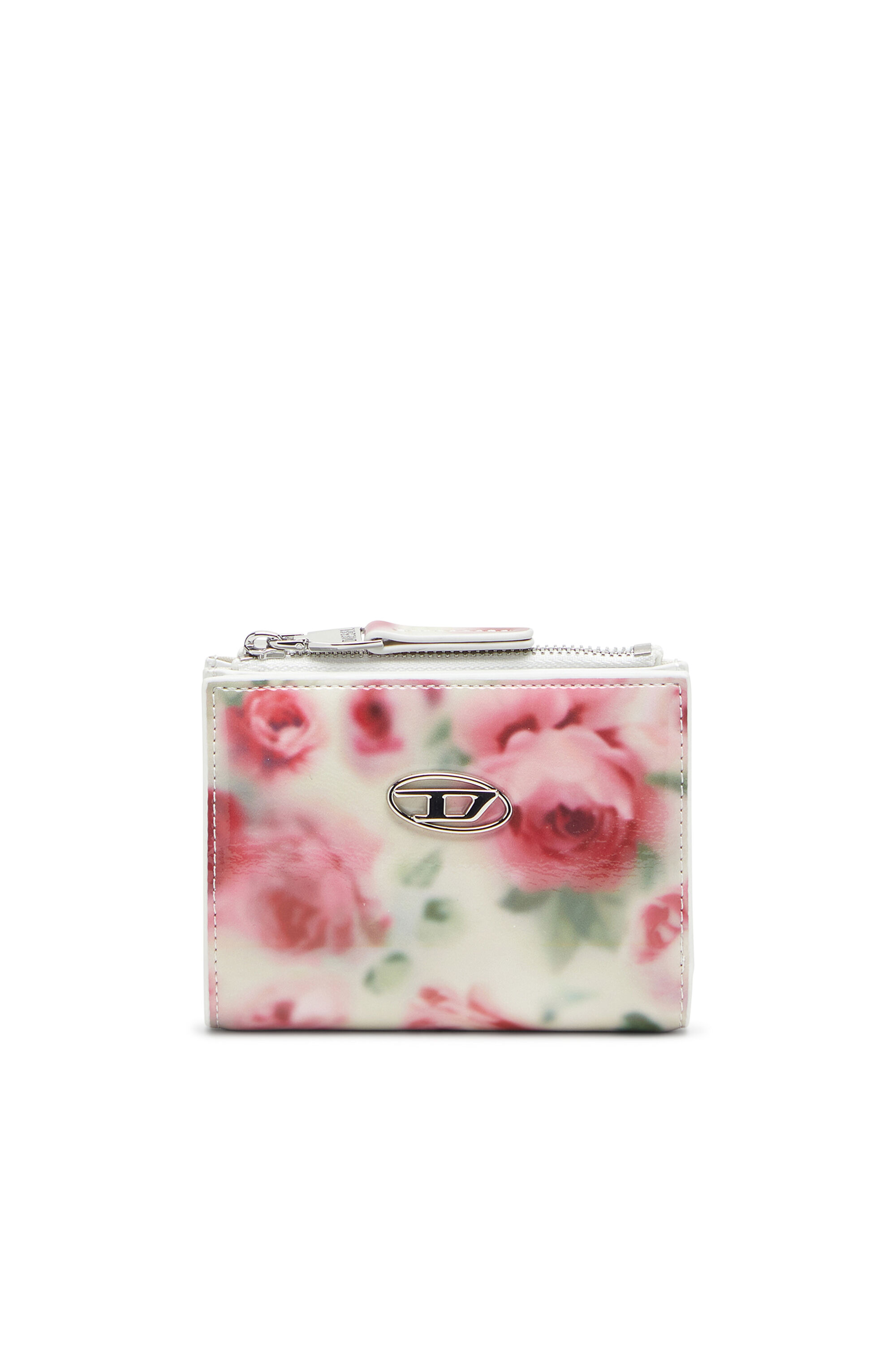 Diesel - PLAY BI-FOLD ZIP II, Petit portefeuille en PU brillant imprimé Femme in Polychrome - 1