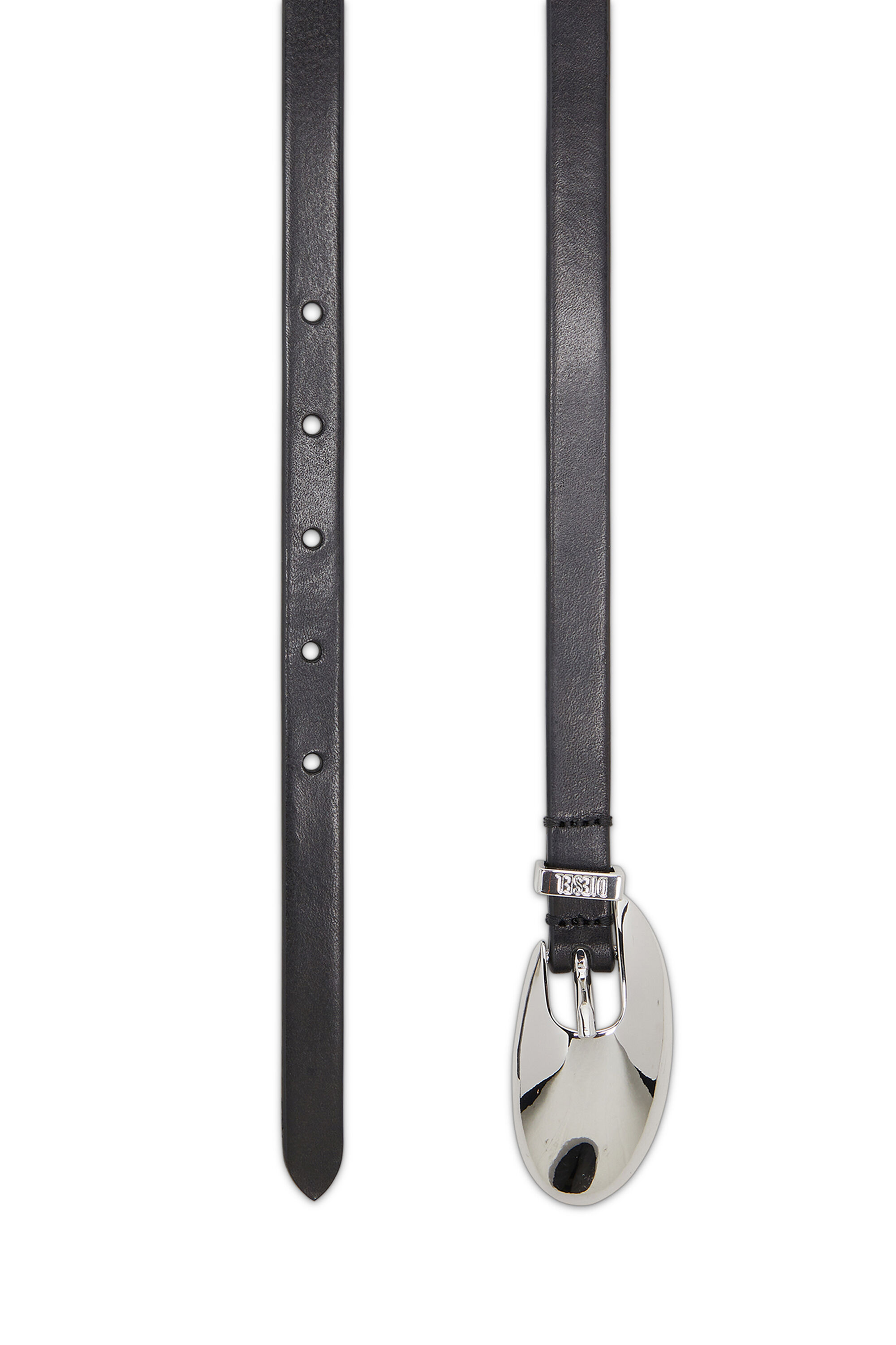 Diesel - B-ROP 15, Ceinture en cuir de 1,5 cm avec boucle sculpturale Femme in Noir - 2