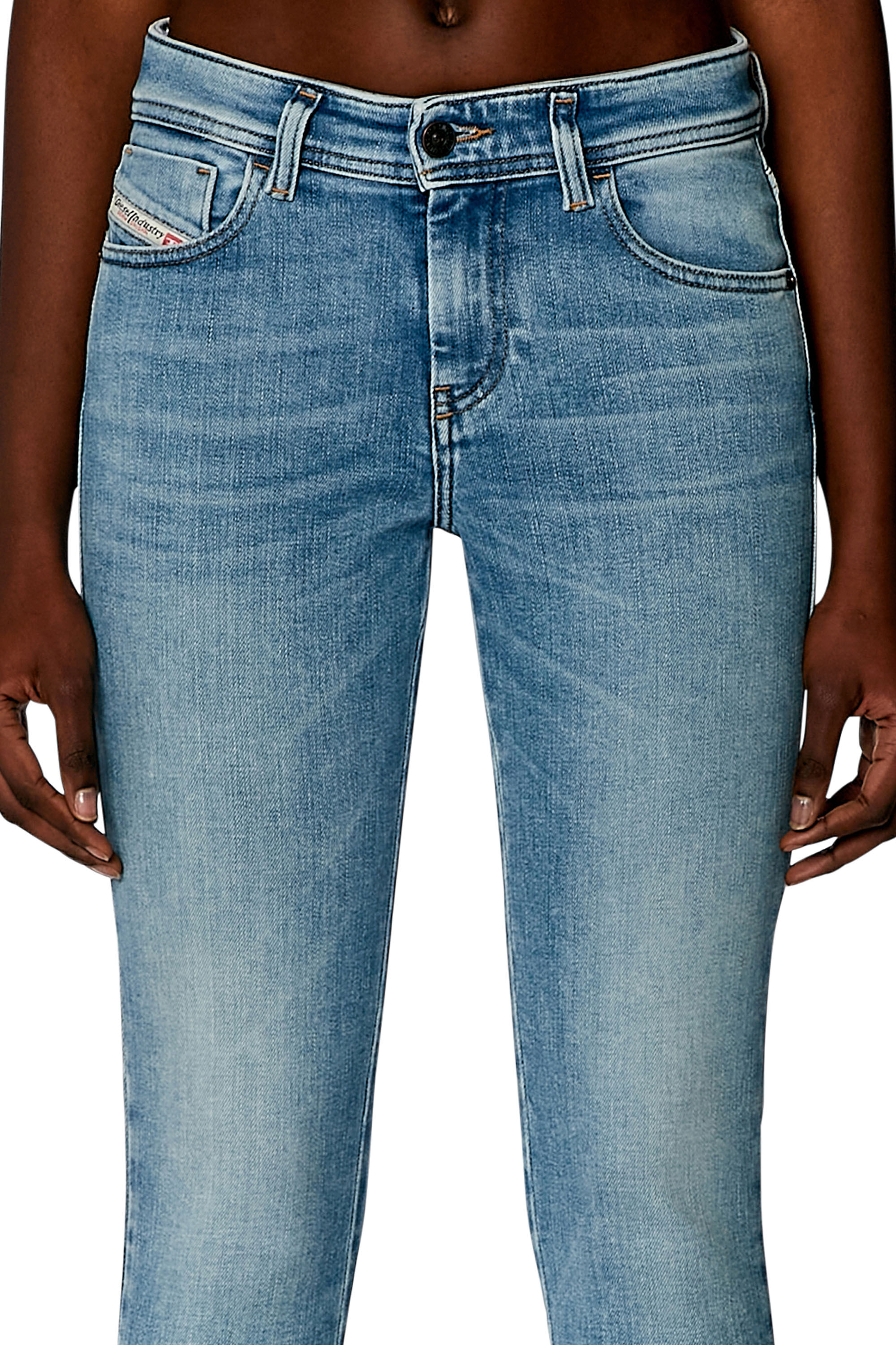 Diesel - Super skinny Jeans 2017 Slandy 09H85, Bleu Clair - Image 5