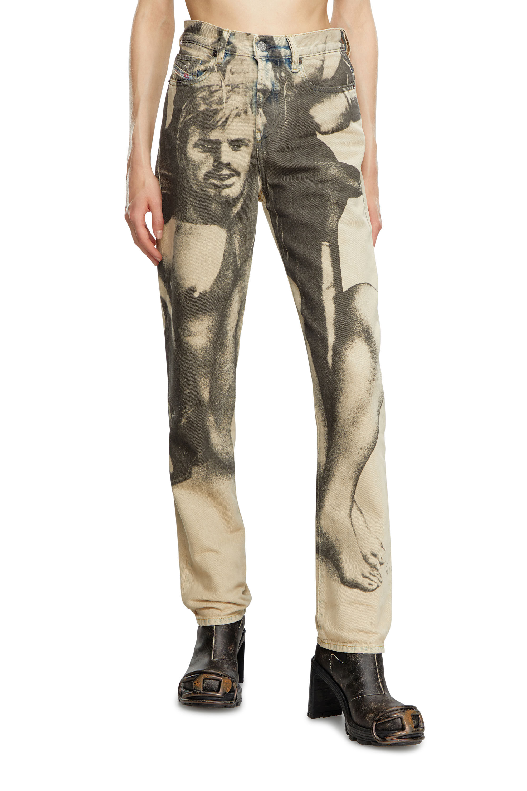 Diesel - Regular Jeans 2020 D-Viker 09L88 Mixte, Beige - Image 5
