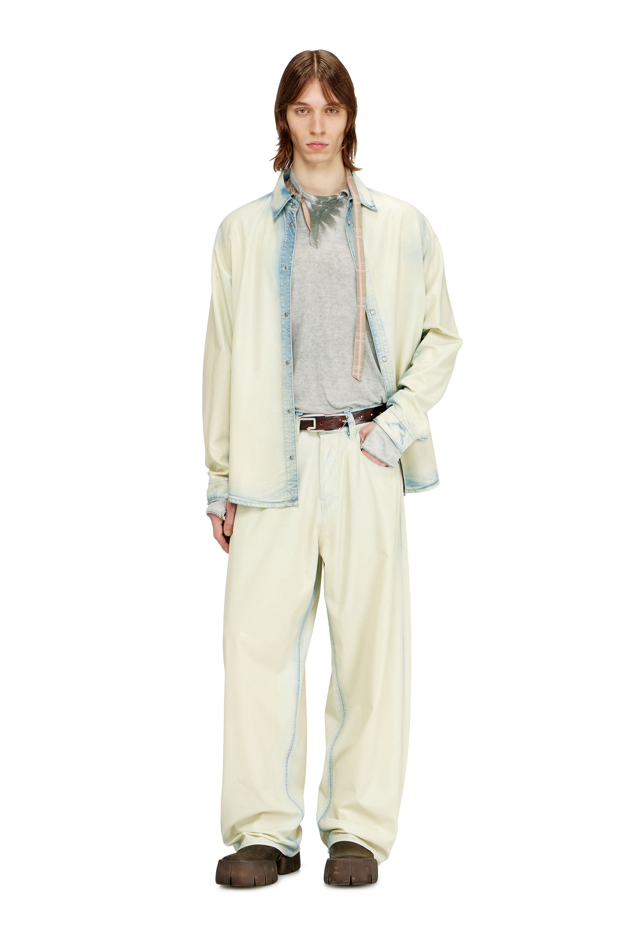 Diesel - Relaxed Jeans 1997 D-Enim-M 068WD Mixte, Bleu Clair - Image 1