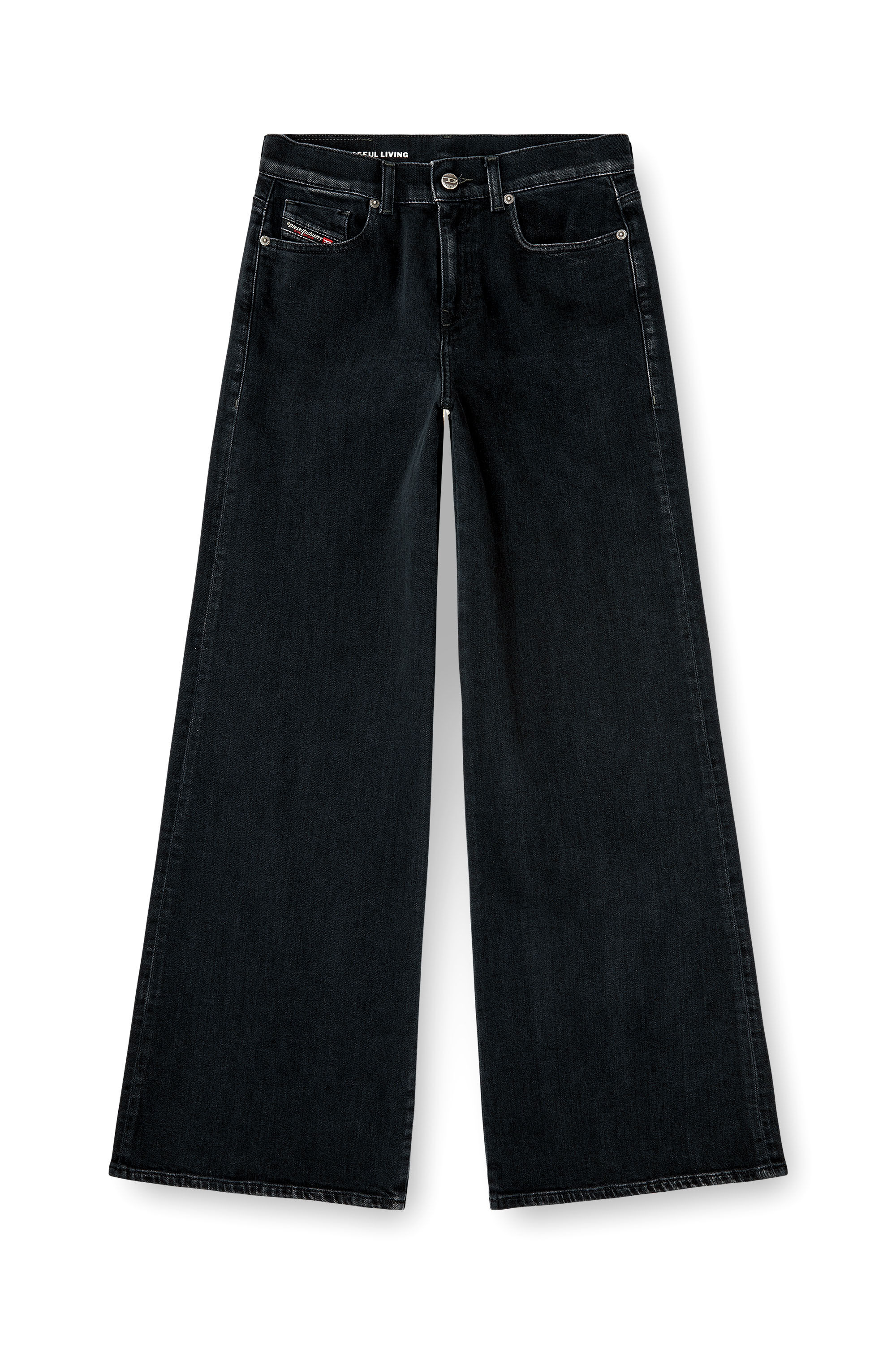 Diesel - Flare Jeans 1978 D-Akemi 09N89 Femme, Noir/Gris fonc&eacute; - Image 6