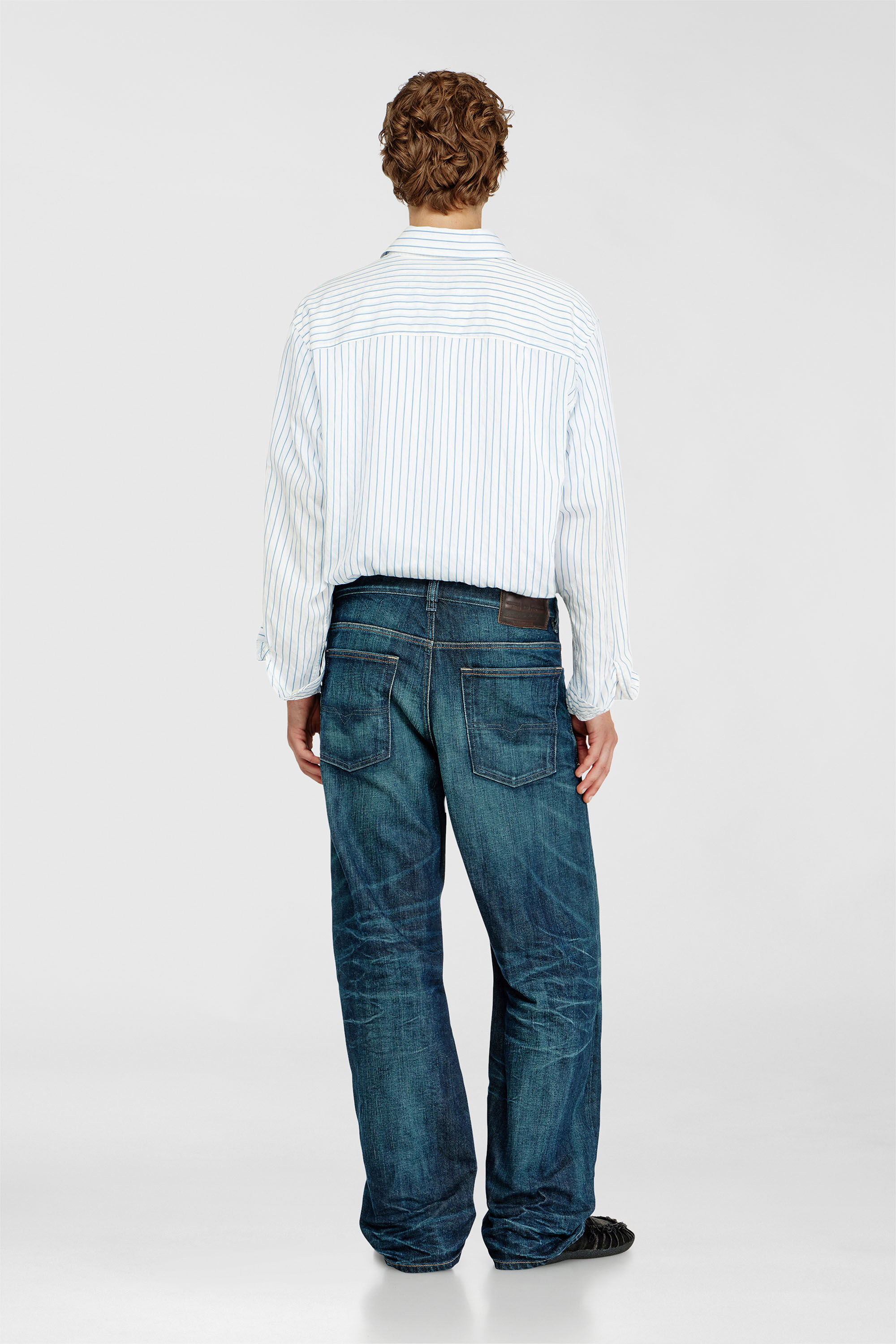 Diesel - Relaxed Jeans 2001 D-Macro 09Q04 Homme, Bleu Fonc&eacute; - Image 3