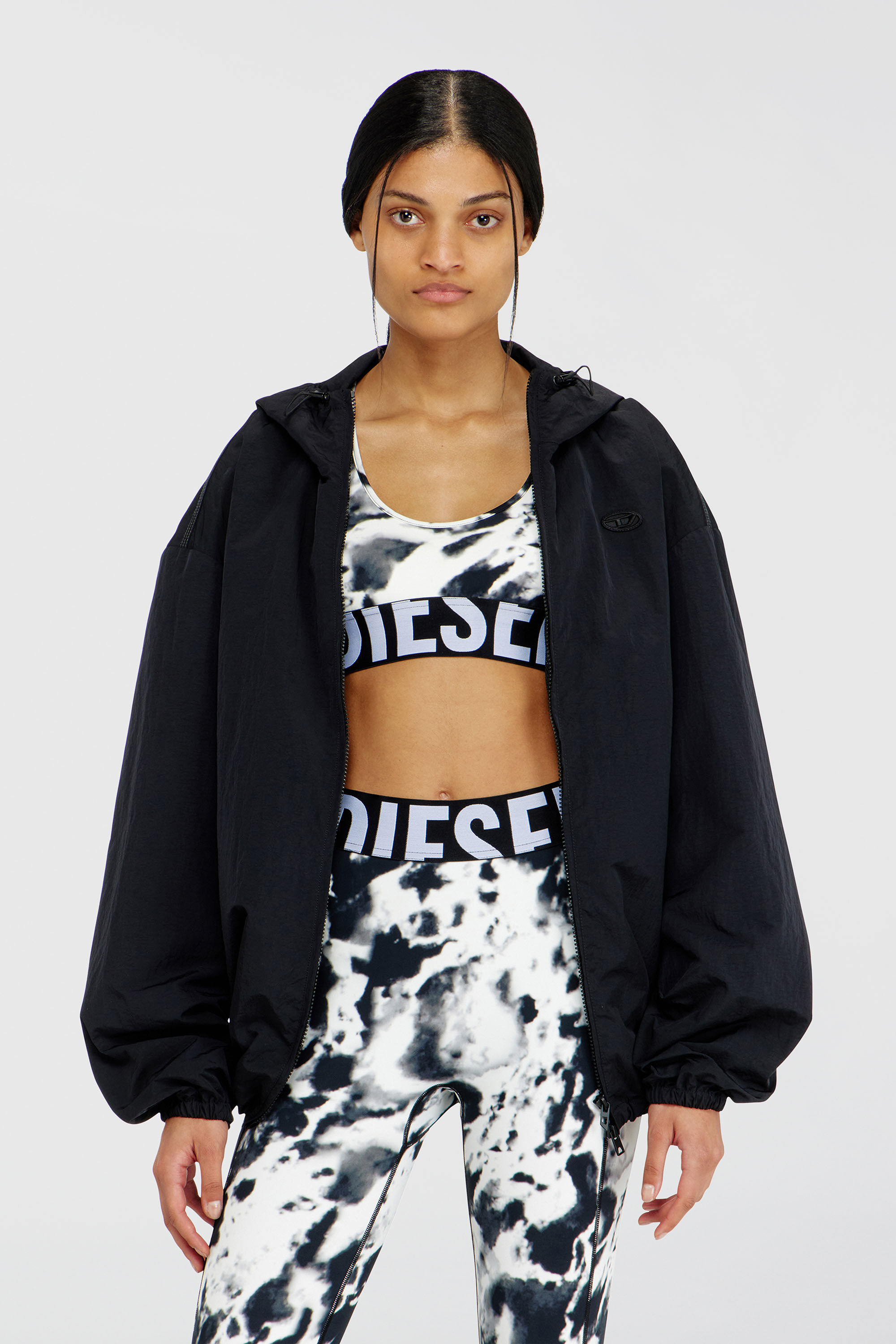 Diesel - ALLISON-D-POP, Soutien-gorge de sport en microfibre imprim&eacute;e Femme in Polychrome - 5