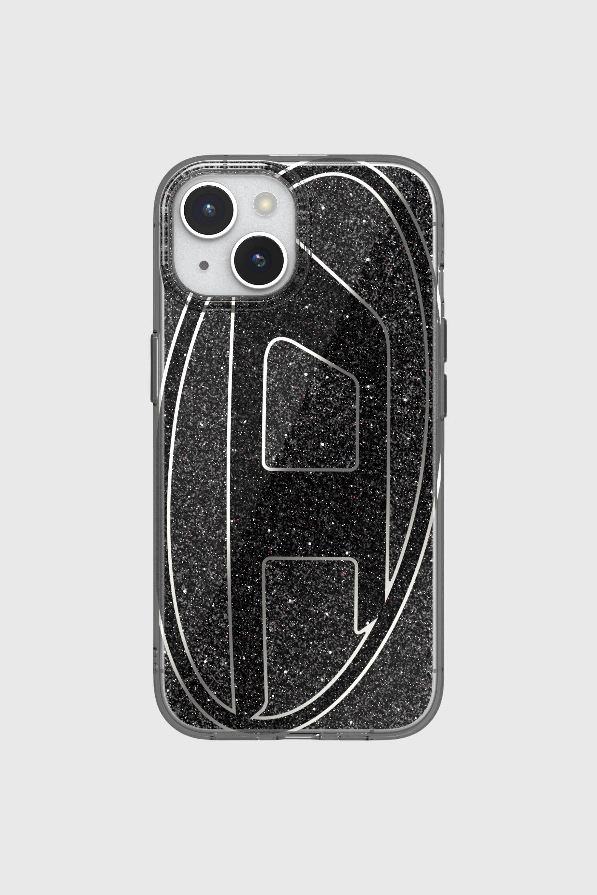Diesel - 60023 AOP CASE, Coque glitter pur iP 15 Mixte in Noir - 2
