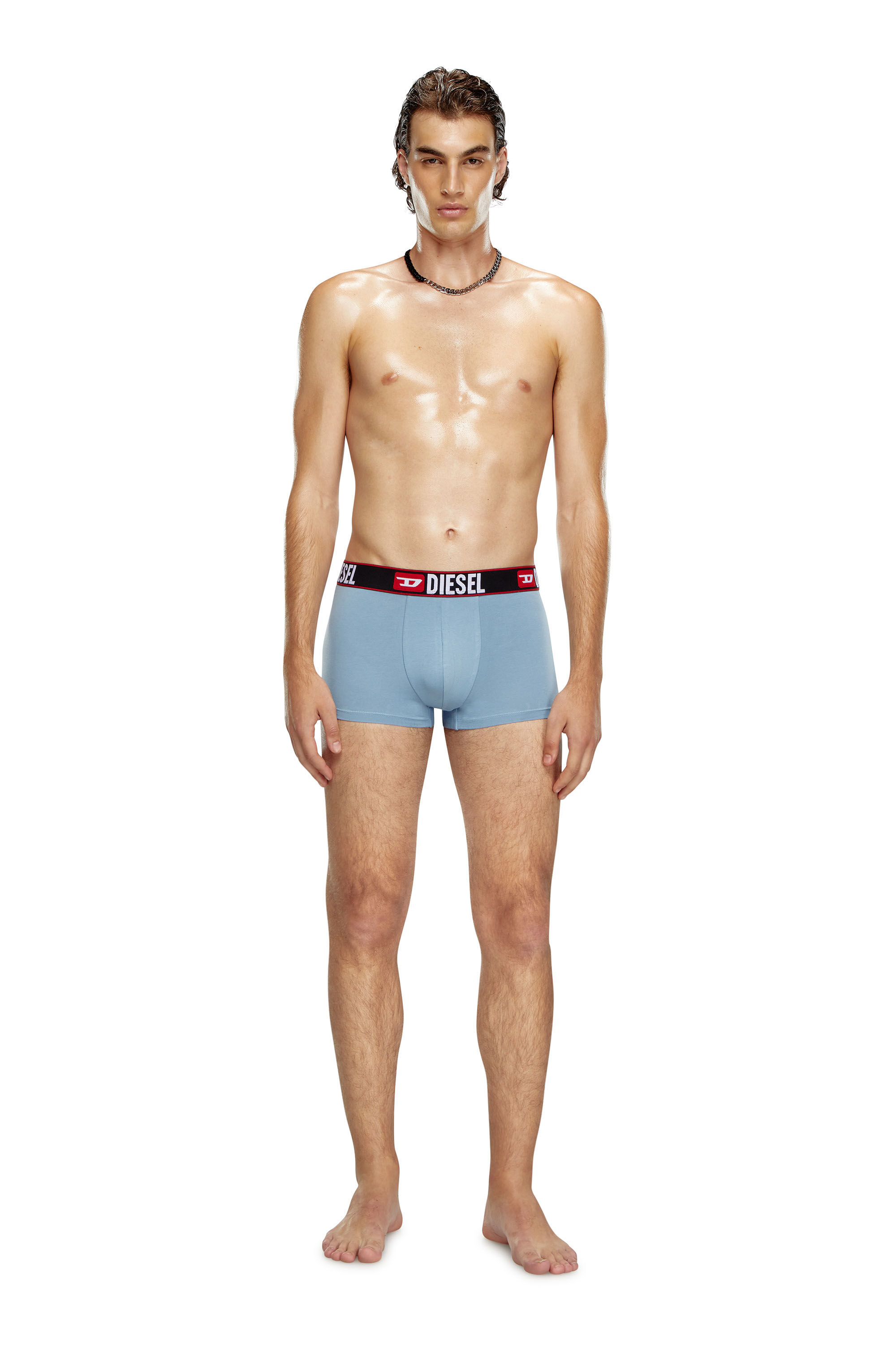 Diesel - UMBX-DAMIENTHREEPACK, Lot de 3 boxers avec motif nuage Homme in Bleu - 1