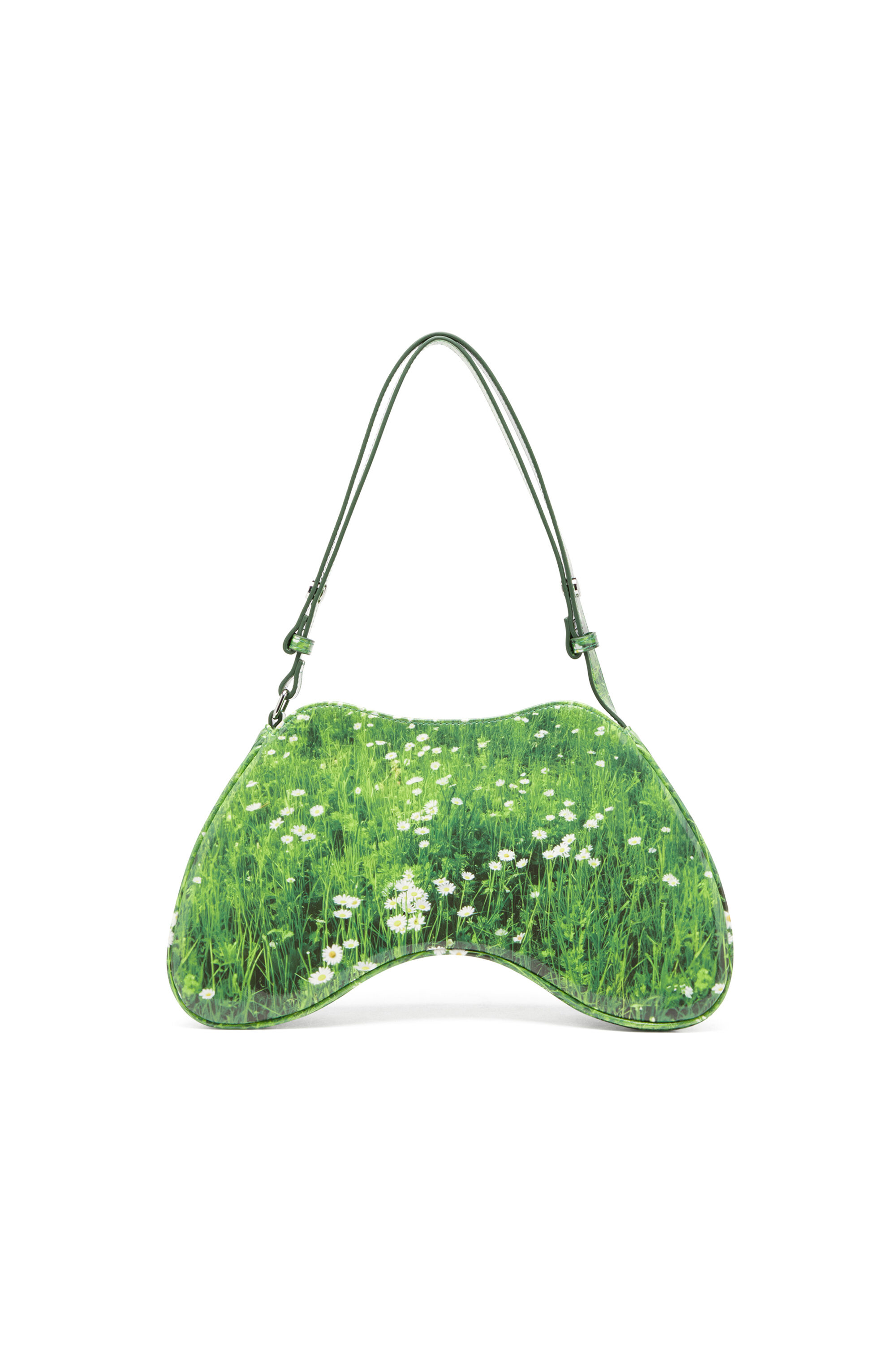Diesel - PLAY SHOULDER, Play-Sac à bandoulière brillant Femme in Vert - 3