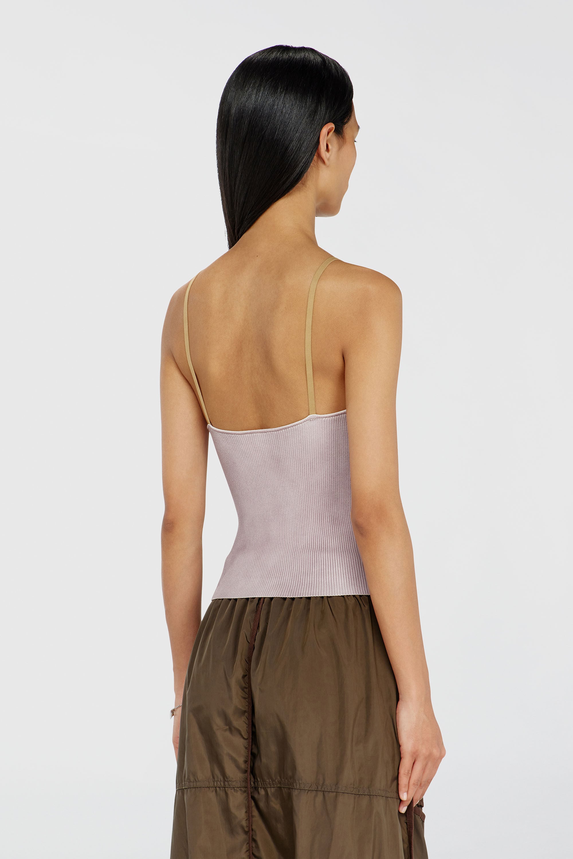 Diesel - M-SARMITE, D&eacute;bardeur en maille c&ocirc;tel&eacute;e avec bandes contrastantes Femme in Violet - 4