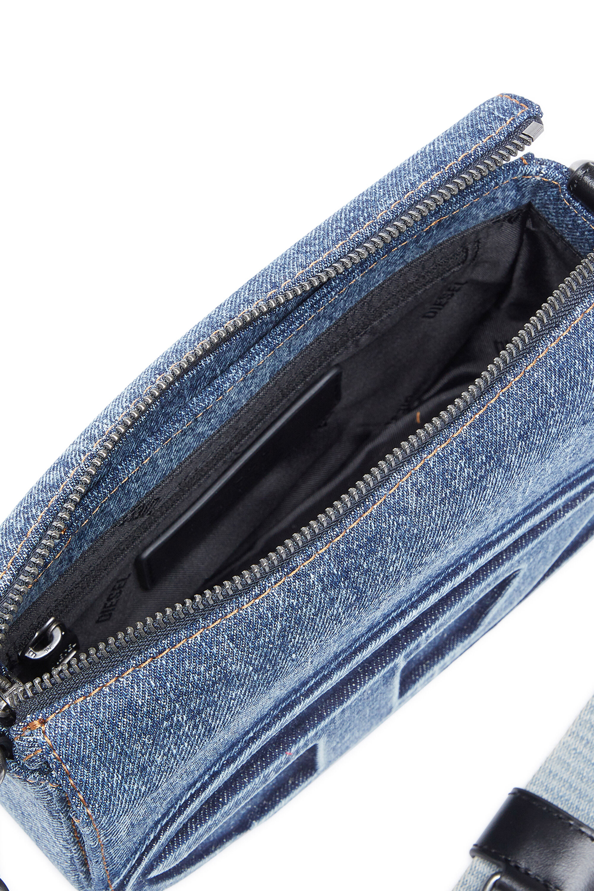 Diesel - 1DR CAMERA BAG, 1DR Camera Bag-Sac caméra en denim solarisé Mixte in Bleu - 2