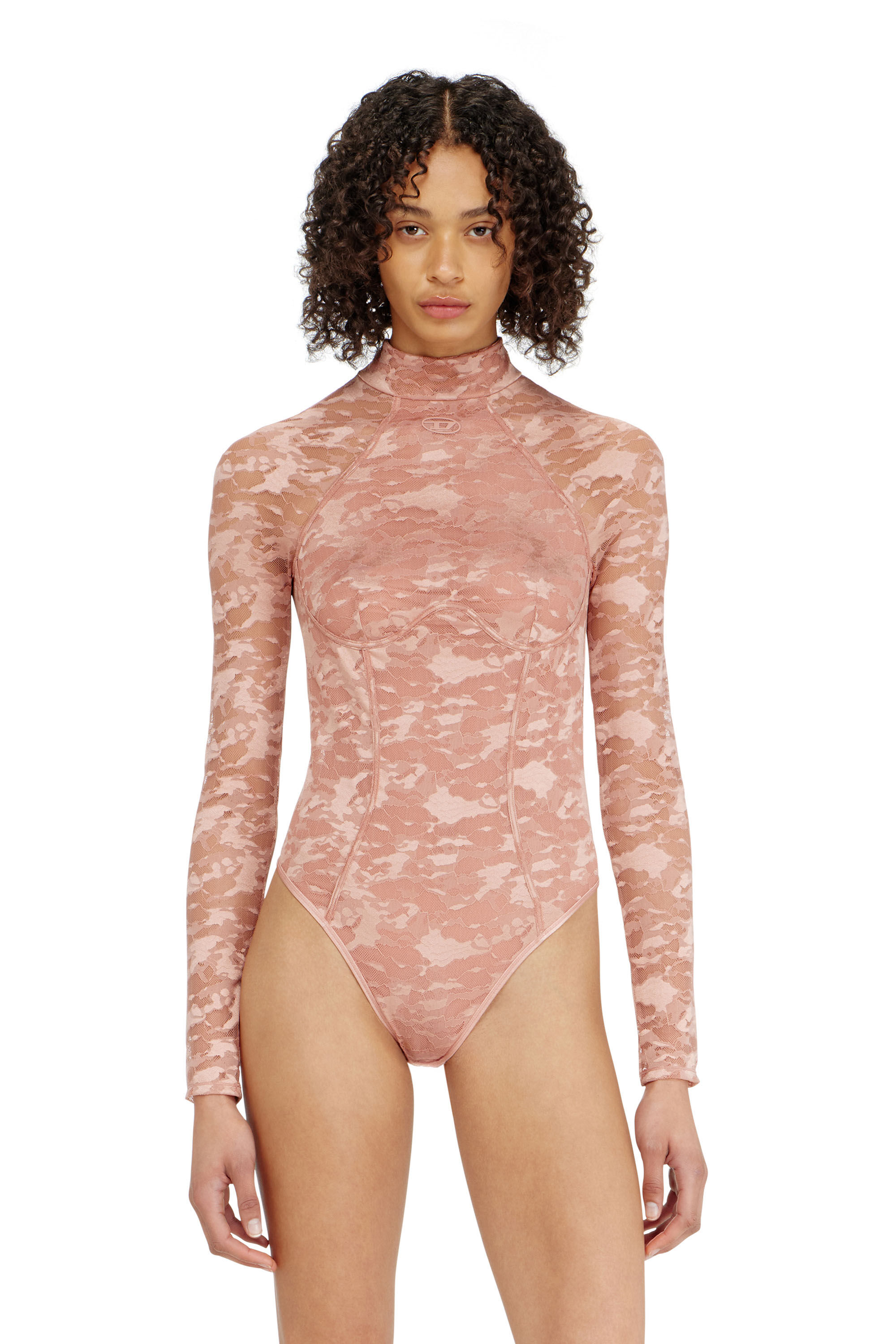 Diesel - VIVIAN-UTLT, Body en dentelle nylon avec dos ouvert Femme in ToBeDefined - 2