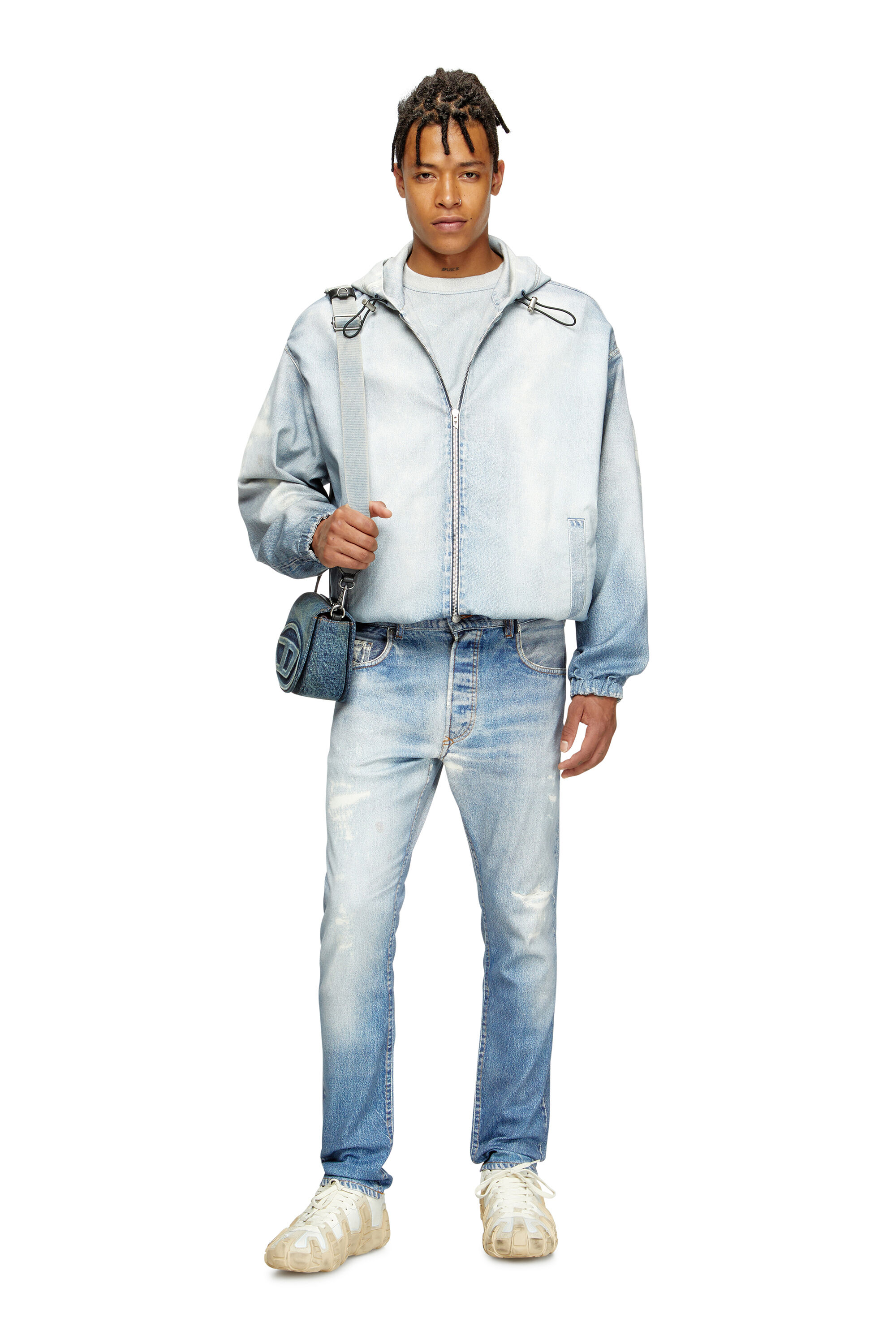 Diesel - 1DR CAMERA BAG, 1DR Camera Bag-Sac caméra en denim solarisé Mixte in Bleu - 6