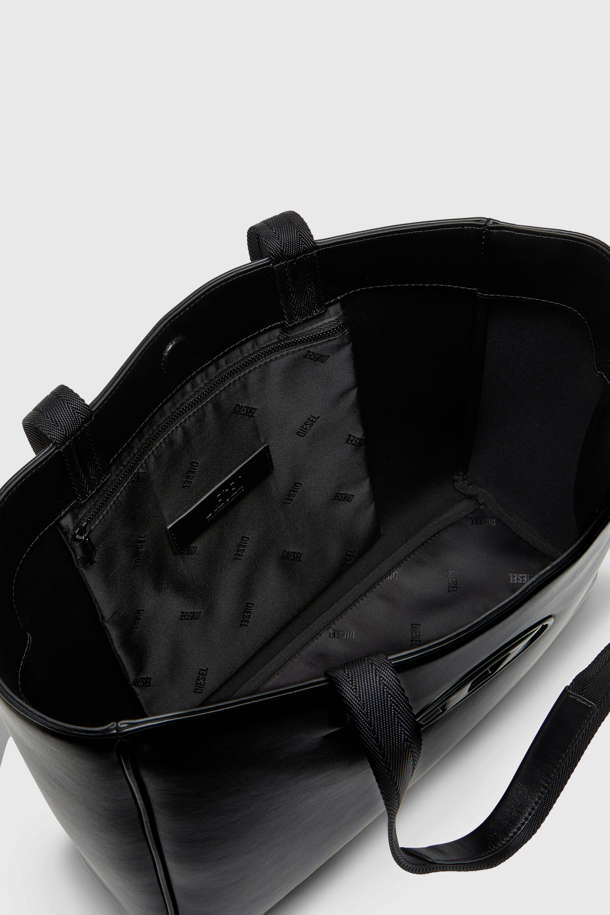Diesel - HOLI-D SHOPPER EW, Holi-D-Sac shopper en n&eacute;opr&egrave;ne contrecoll&eacute; Mixte in Noir - 4