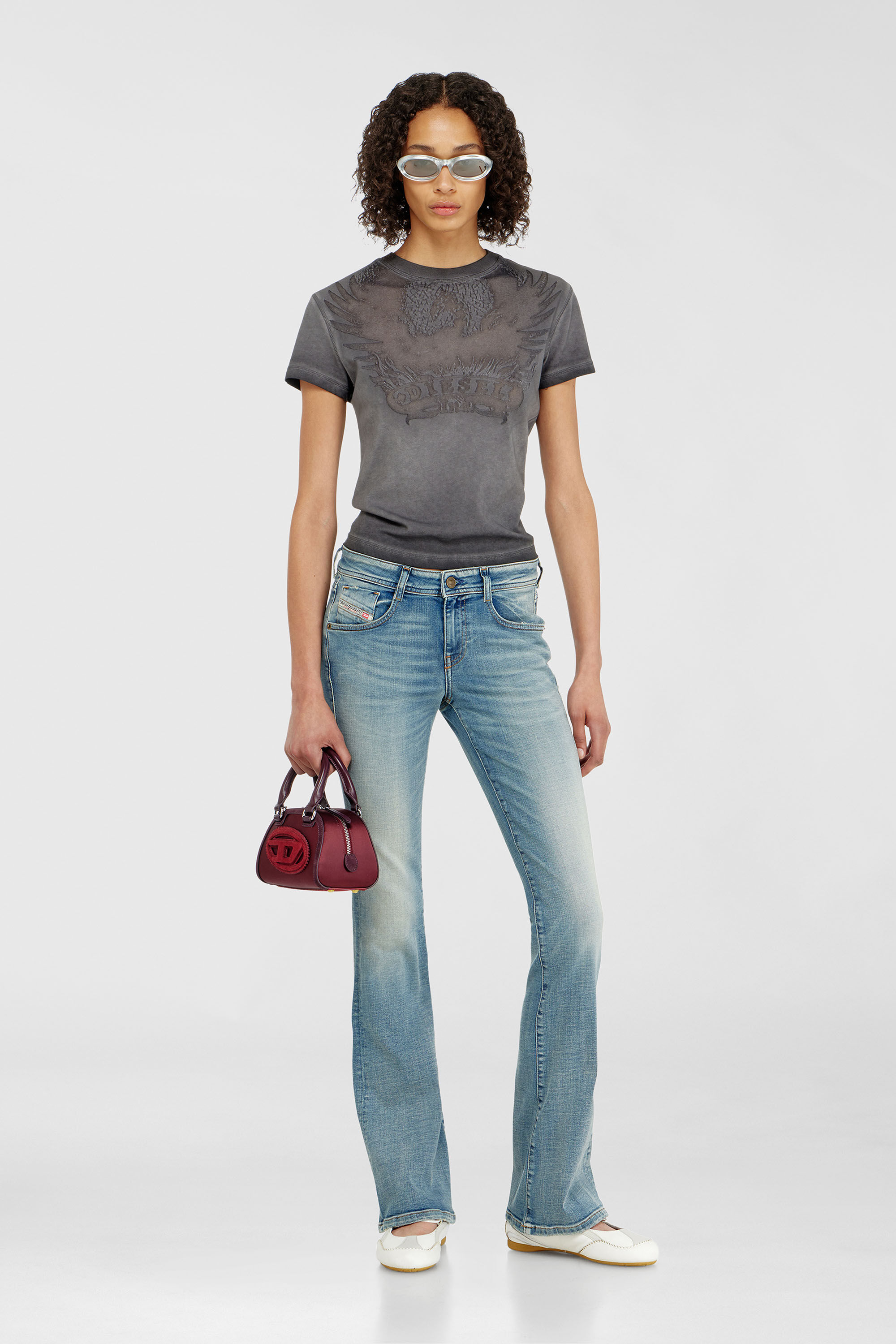 Diesel - Bootcut Jeans 1969 D-Ebbey 09P42 Femme, Bleu Clair - Image 2