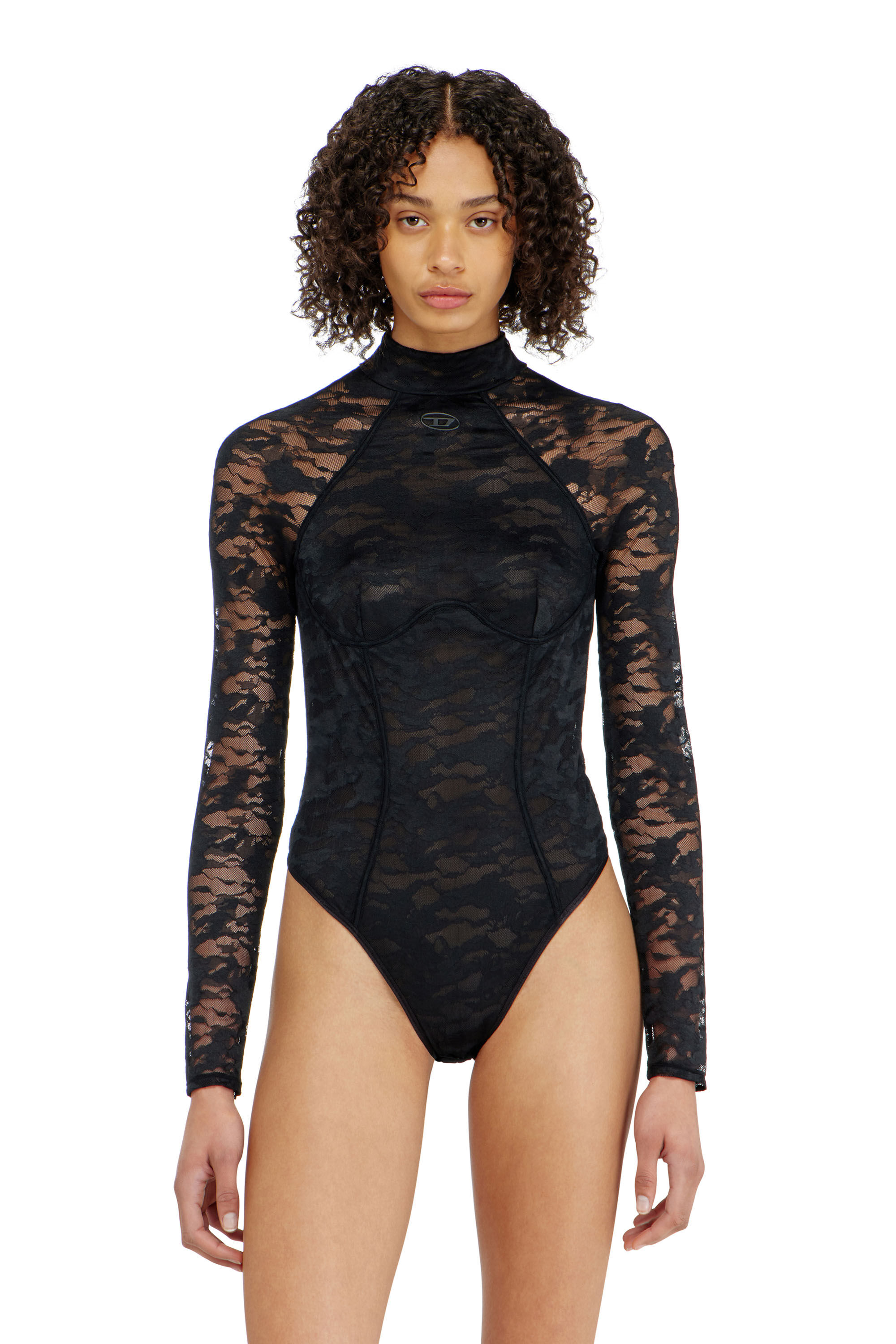 Diesel - VIVIAN-UTLT, Body en dentelle nylon avec dos ouvert Femme in ToBeDefined - 2
