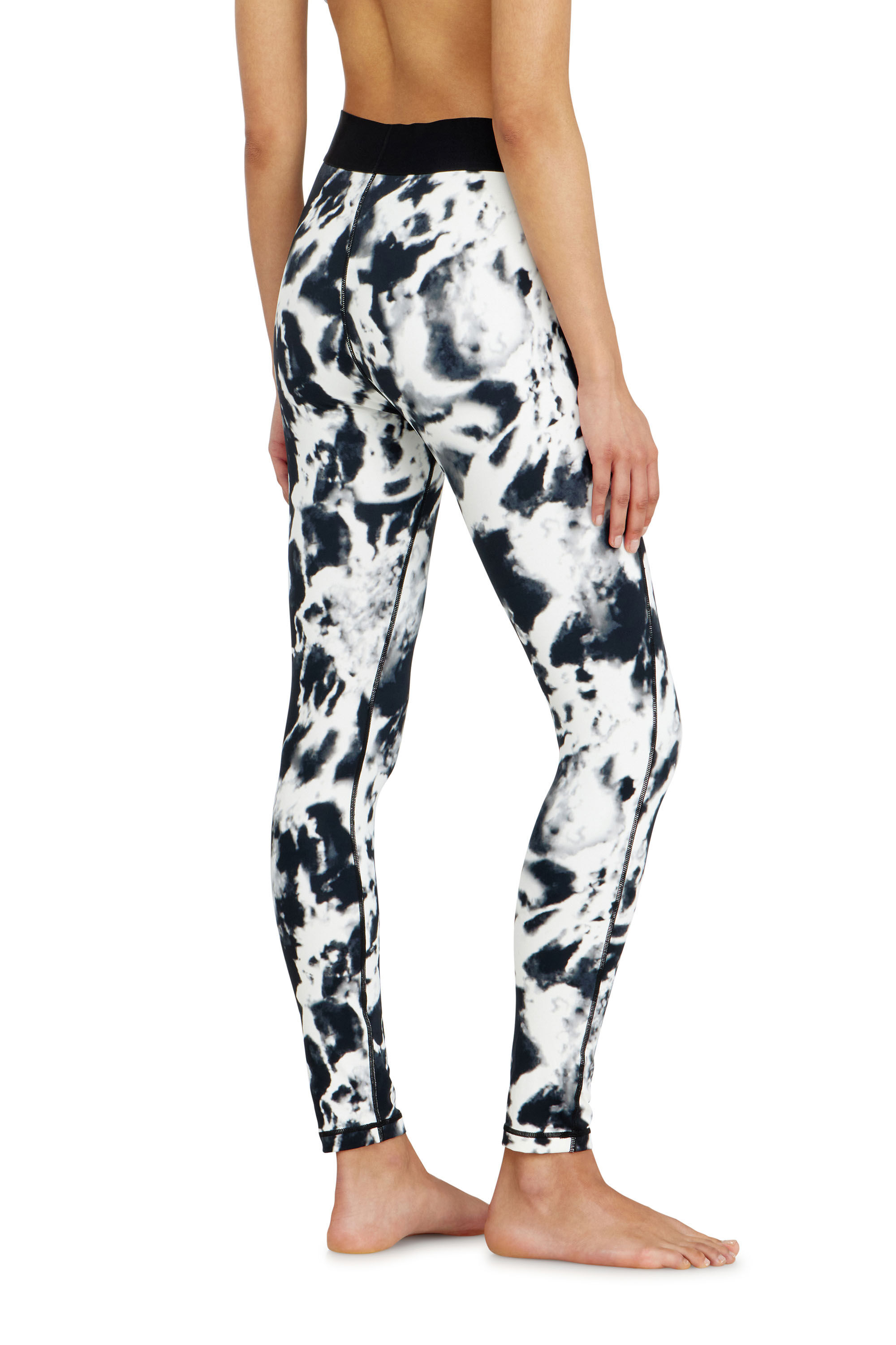 Diesel - ADELINE-D-POP, Leggings en microfibre imprim&eacute;e Femme in Polychrome - 3