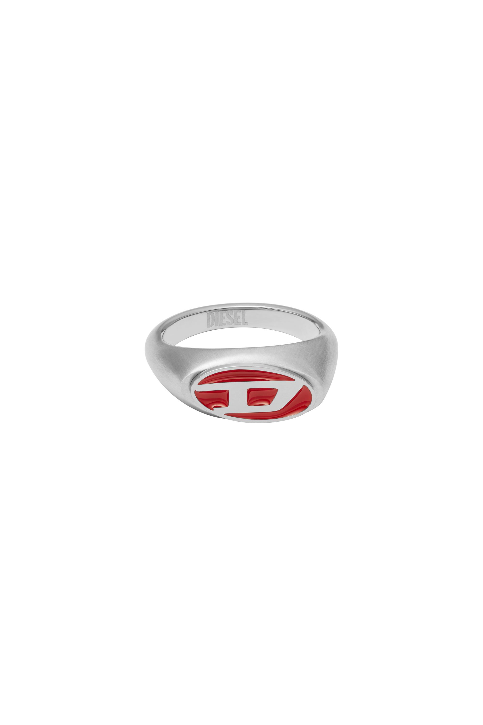 ★DIESEL★ D logo signet ring DX1444040 Amazon.com: Diesel Men's Silver Stainless Steel Logo Signet
