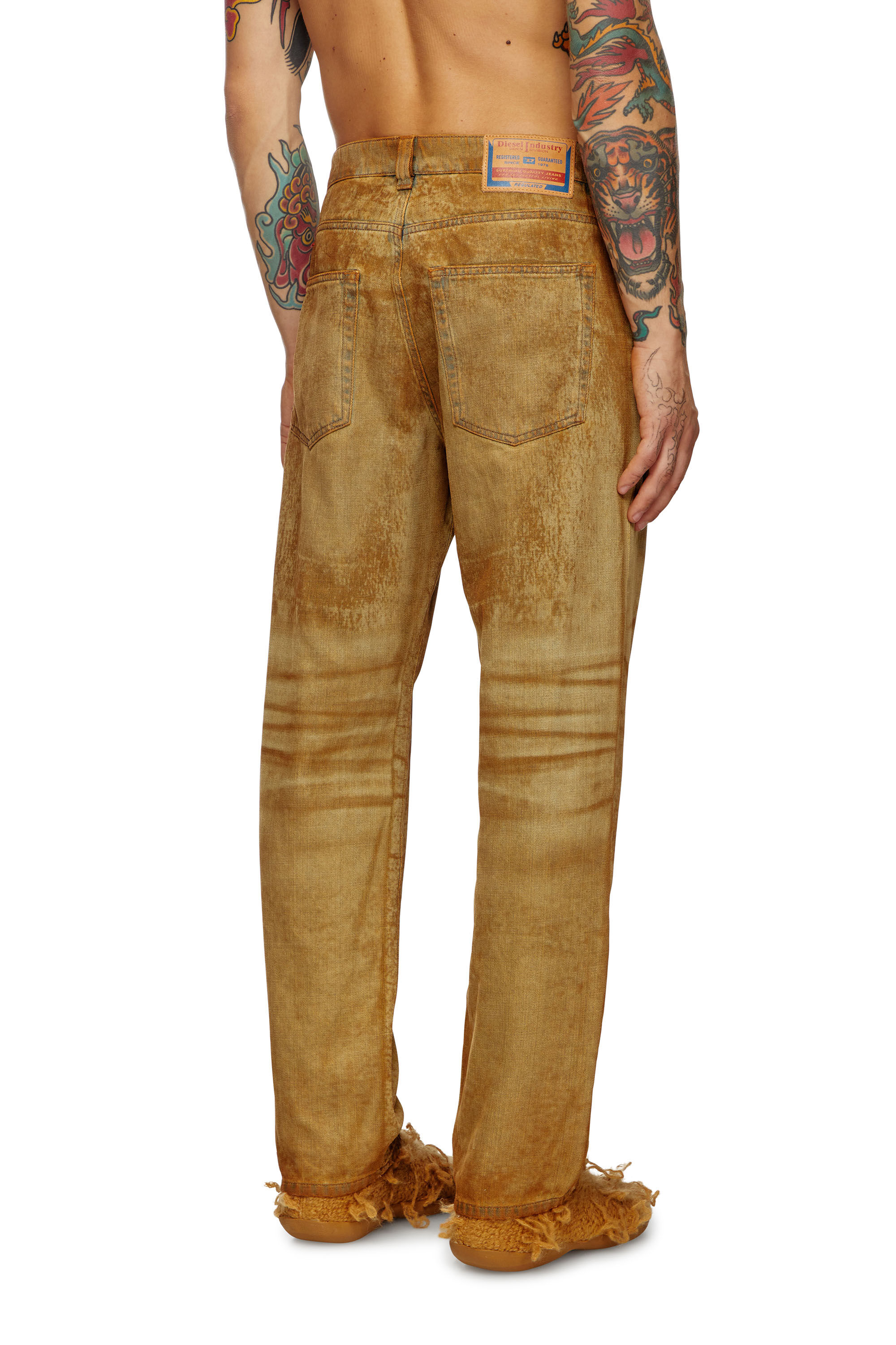 Diesel - Straight Jeans 2010 D-Macs 0AJET Homme, Marron Clair - Image 4