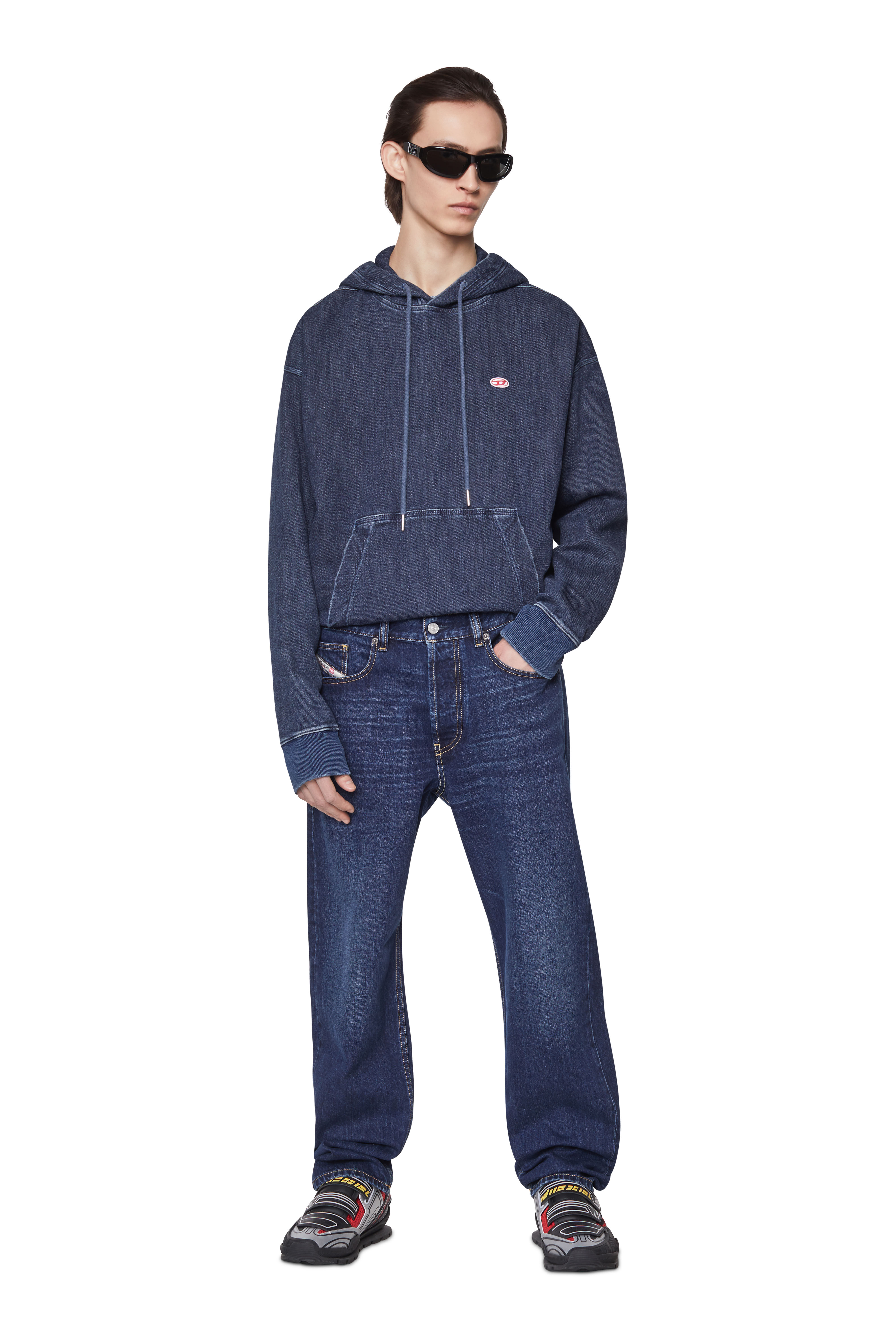 Diesel - 2010 D-Macs 09B96 Straight Jeans, Dark Blue - Image 1