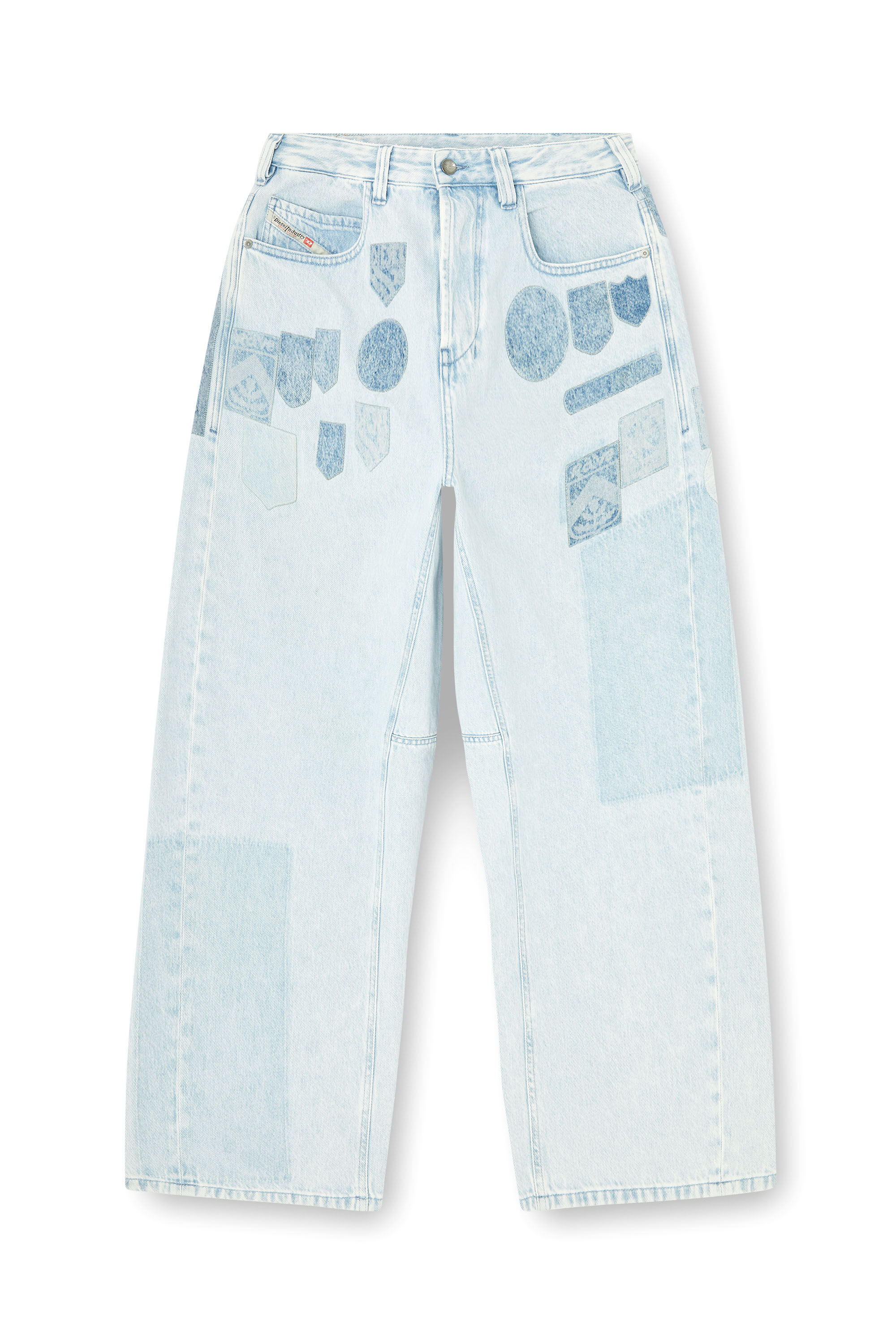 Diesel - Relaxed Jeans 1997 D-Enim-M 0IFBQ Mixte, Bleu Clair - Image 8