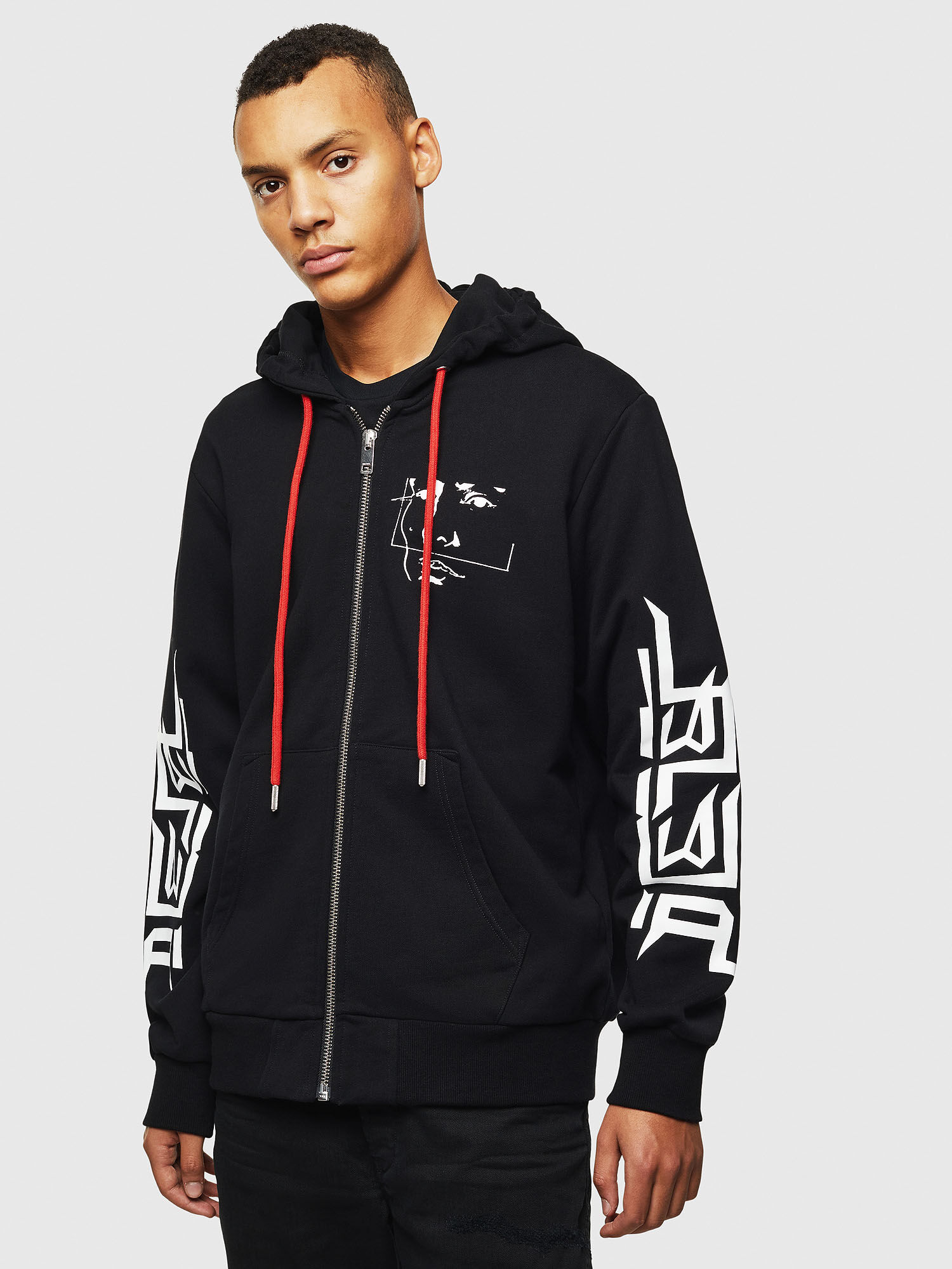 diesel zip hoodie