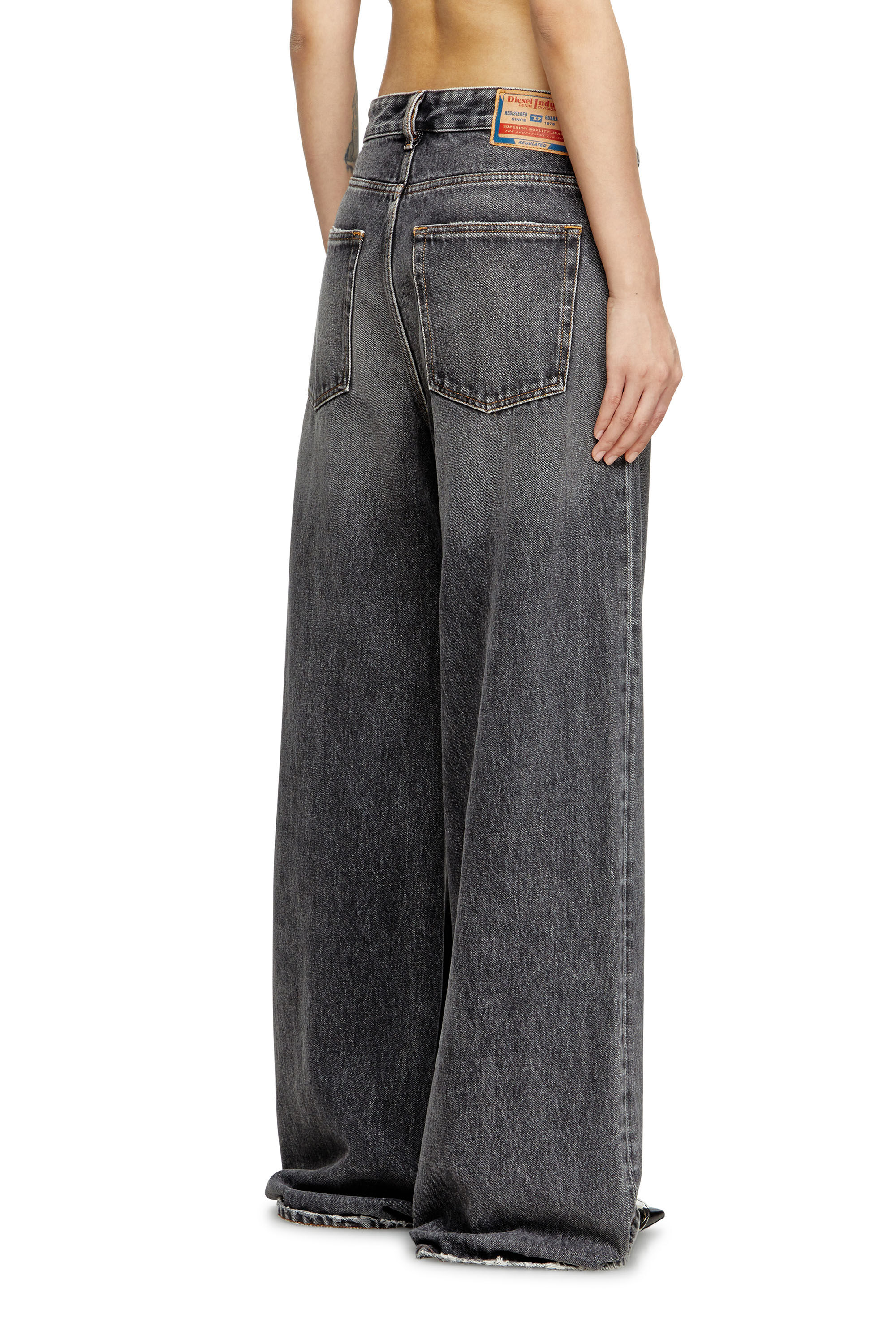 1996 D-Sire Woman: Relaxed Black/Dark grey Baggy Jeans | Diesel