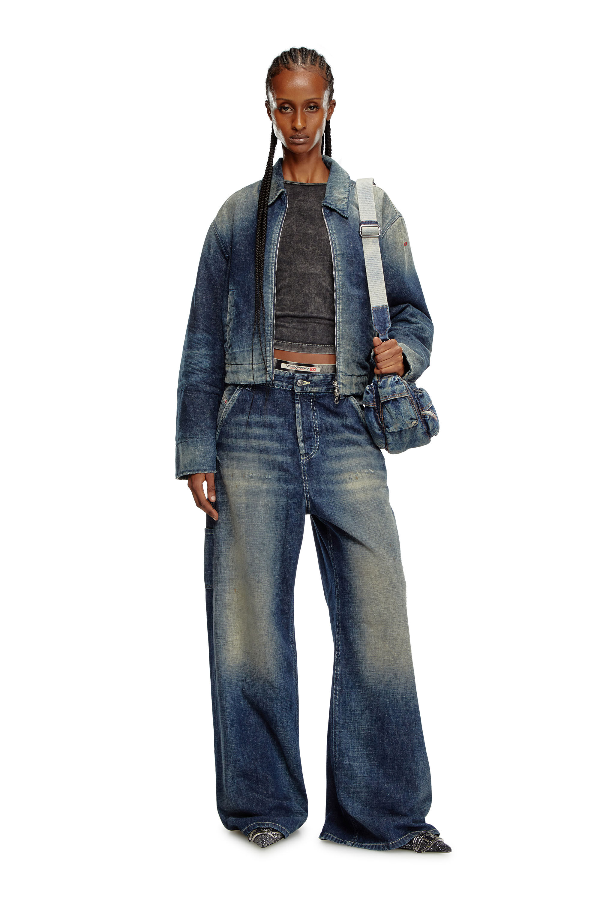 Diesel - Femme Straight Jeans 1996 D-Sire 09J91, Bleu Foncé - Image 1