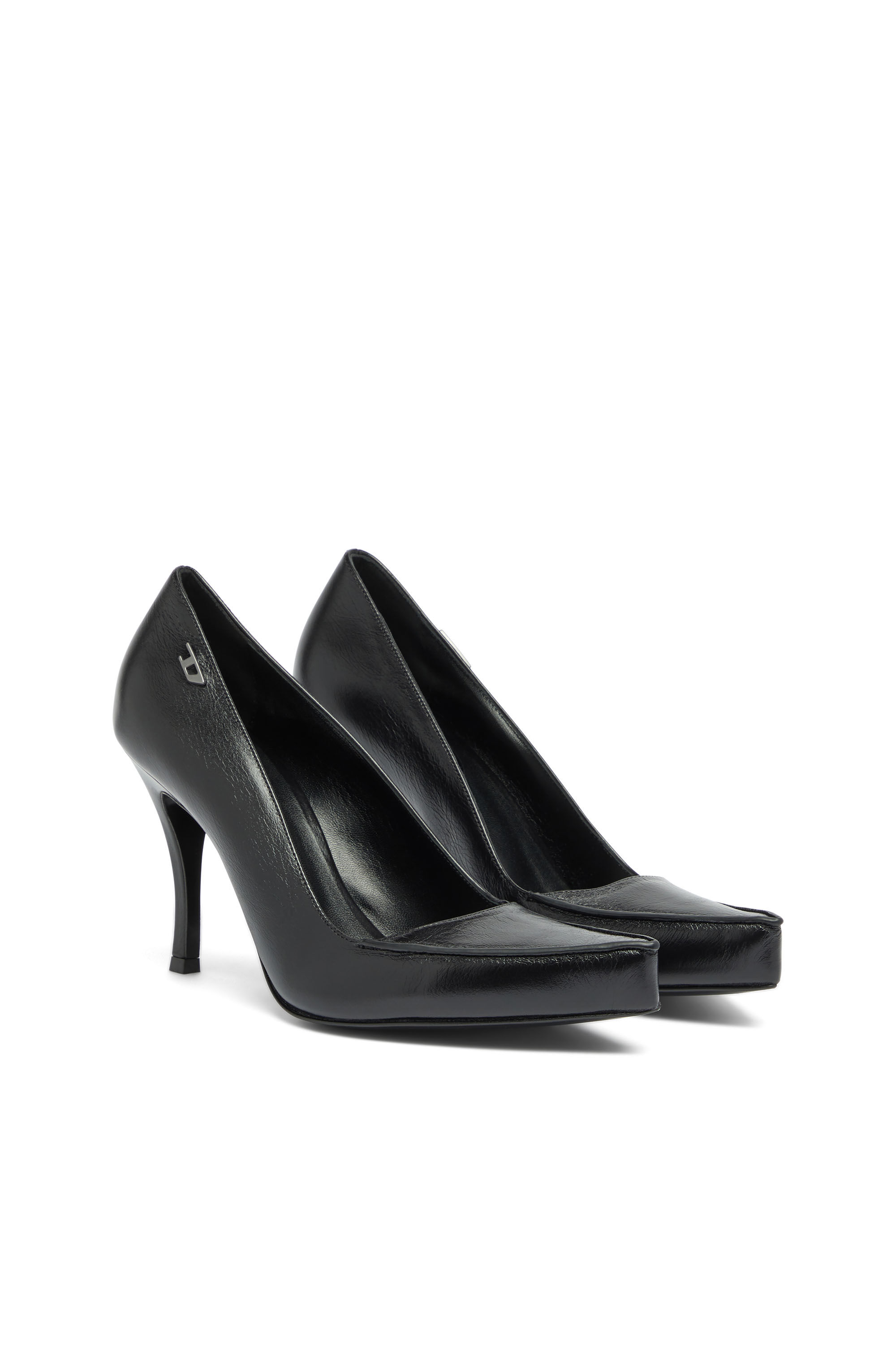 Diesel - D-LUCETTE-90-PUMP D, D-Lucette-Escarpins en cuir Femme in Noir - 2